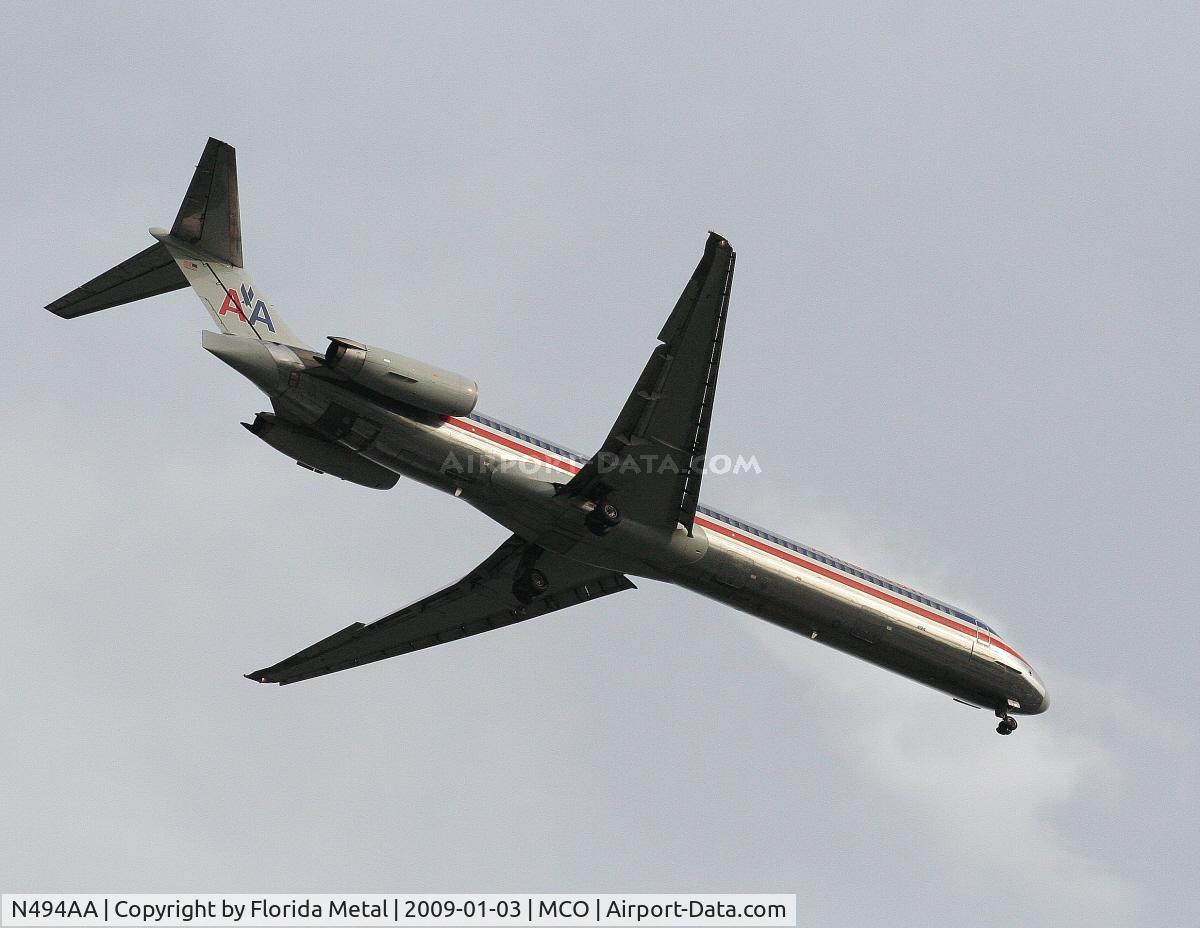 N494AA, 1989 McDonnell Douglas MD-82 (DC-9-82) C/N 49732, American MD-82