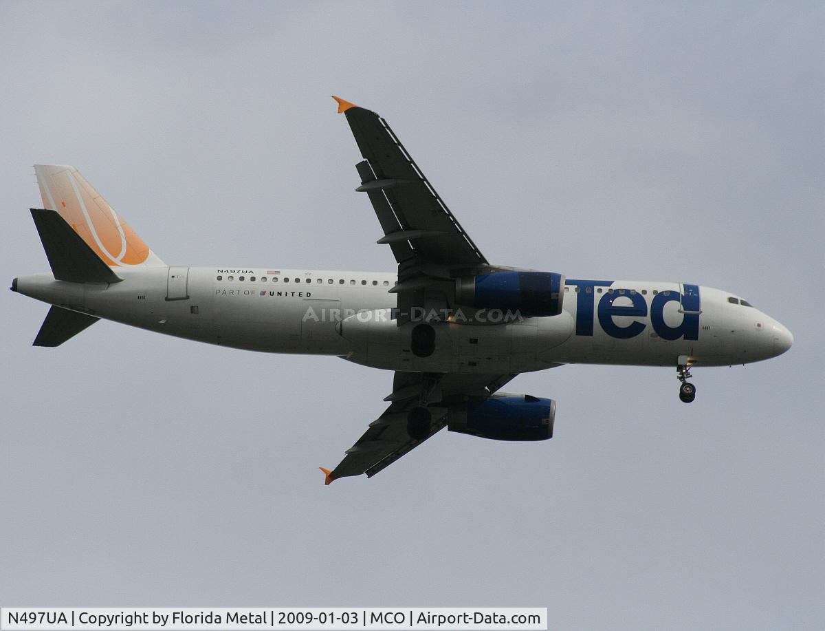 N497UA, 2002 Airbus A320-232 C/N 1847, Ted A320