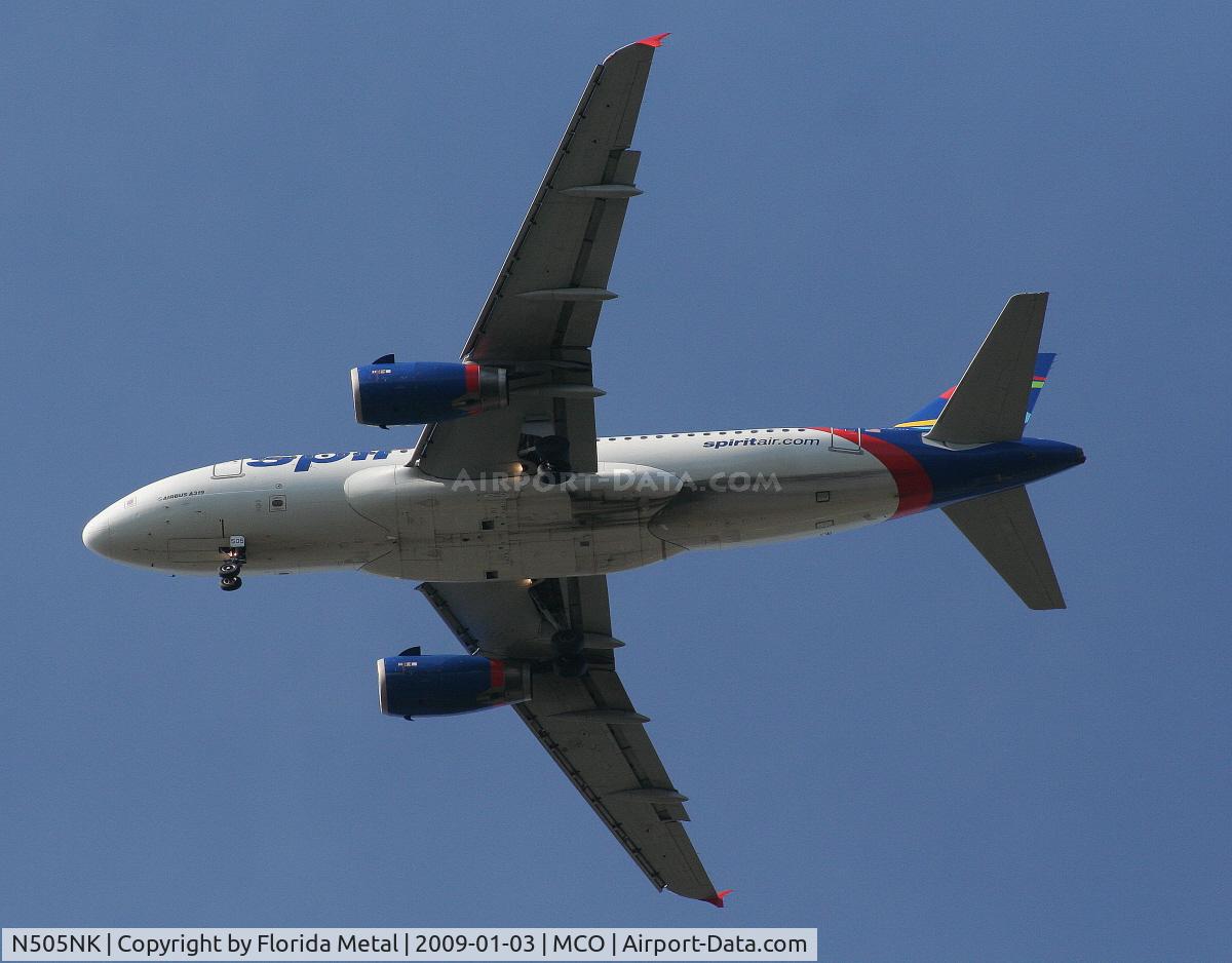 N505NK, 2005 Airbus A319-132 C/N 2485, Spirit A319