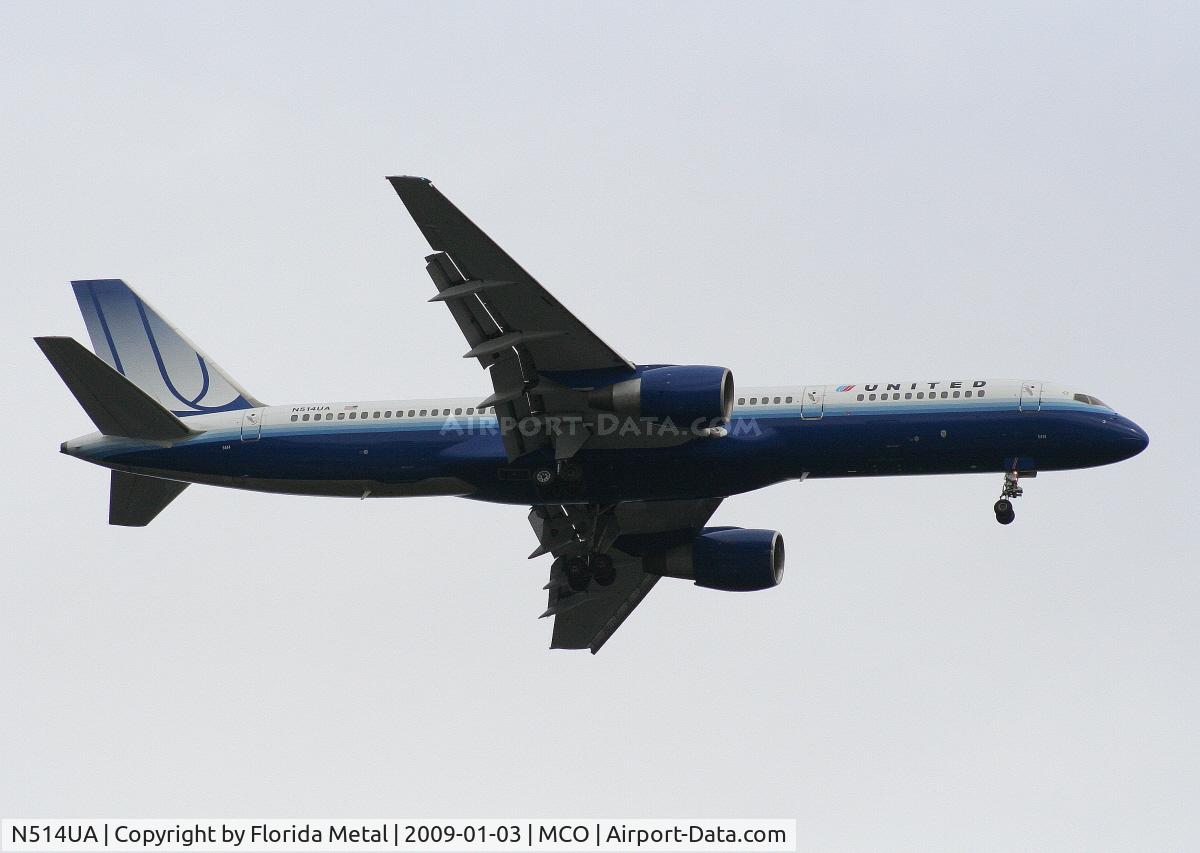 N514UA, 1990 Boeing 757-222 C/N 24839, United 757-200