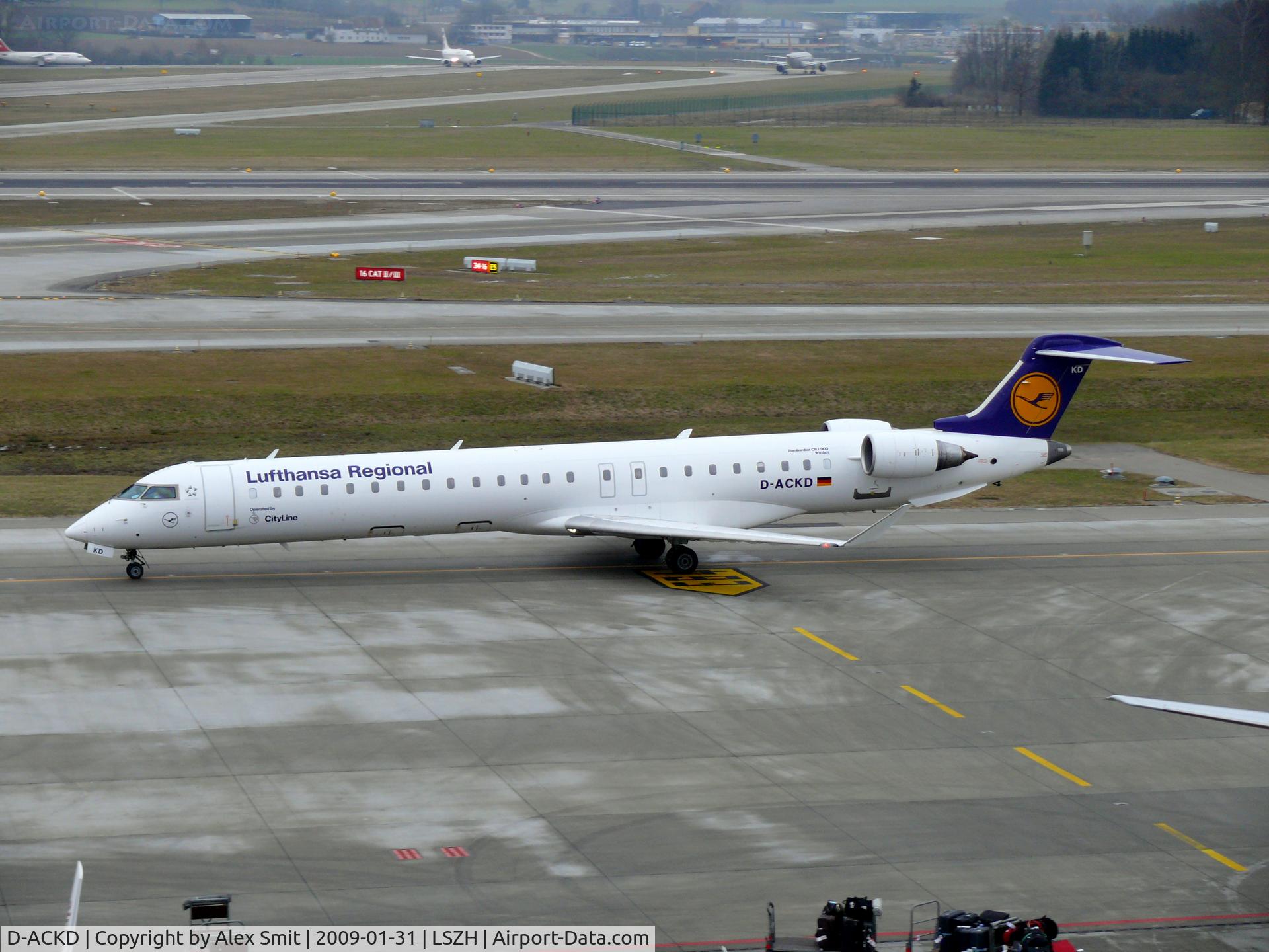 D-ACKD, 2006 Bombardier CRJ-900LR (CL-600-2D24) C/N 15080, Canadair CRJ900 D-ACKD Lufthansa Regional