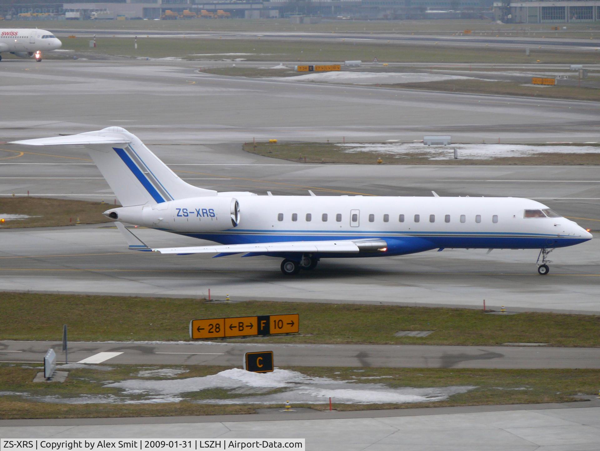 ZS-XRS, 2007 Bombardier BD-700-1A10 Global Express XRS C/N 9260, Bombardier BD700-1A10 Global Express ZS-XRS