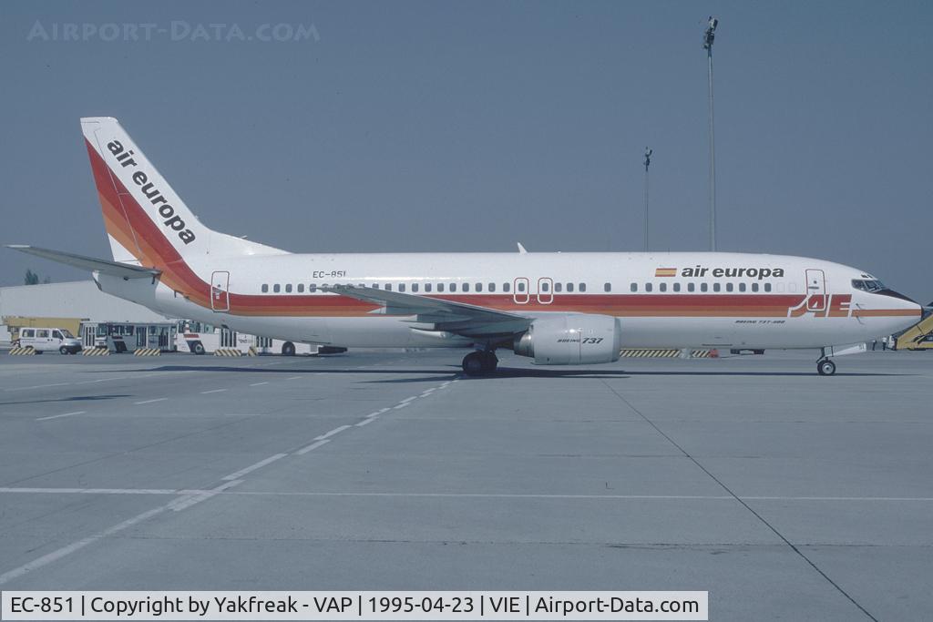 EC-851, 1991 Boeing 737-4YO C/N 24912, Air Europa Boeing 737-400