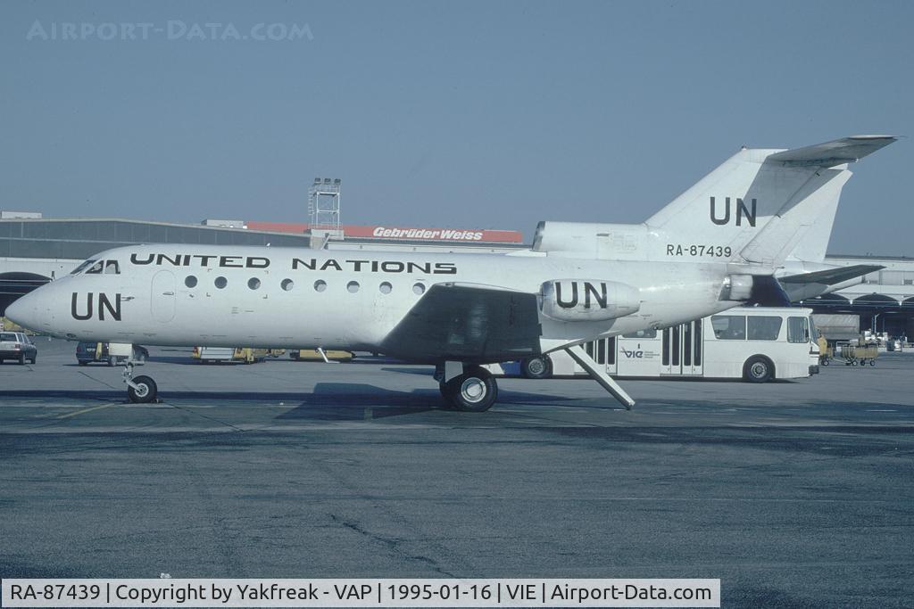 RA-87439, Yakovlev Yak-40 C/N 9431535, United Nations Yakovlev 40