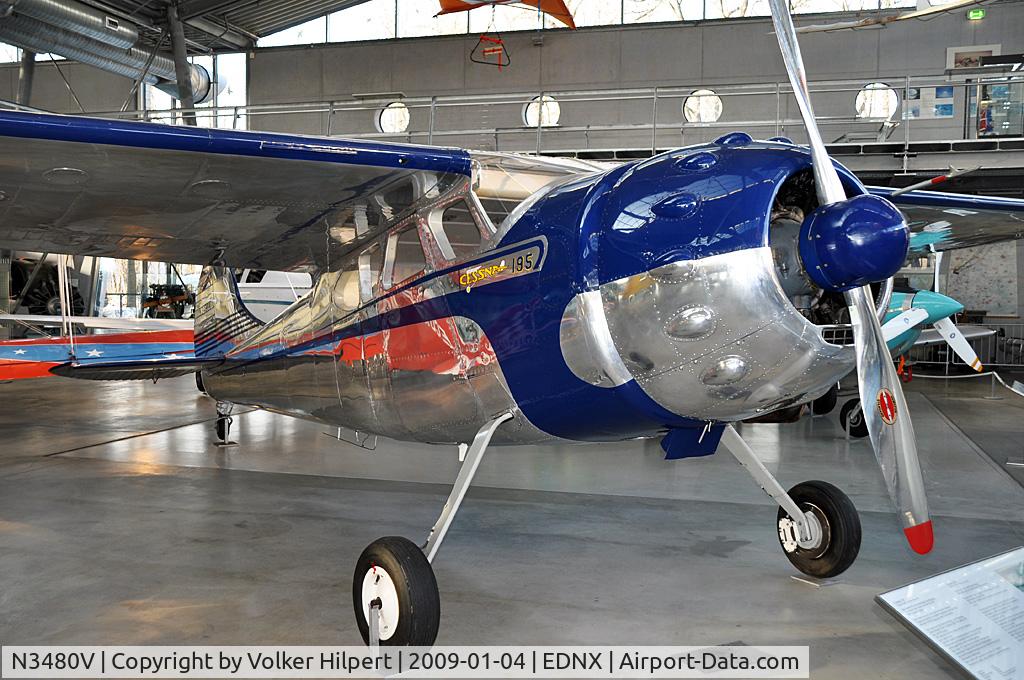 N3480V, Cessna 195 C/N 7180, at Oberschleissheim museum