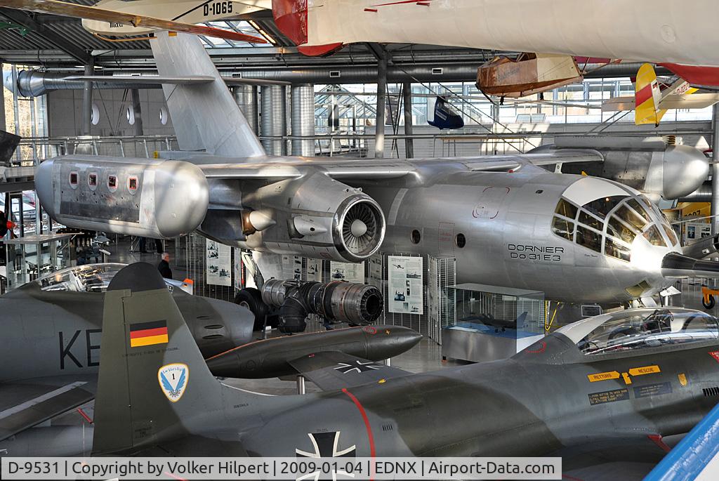 D-9531, 1967 Dornier Do-31 C/N E3, at Oberschleissheim museum