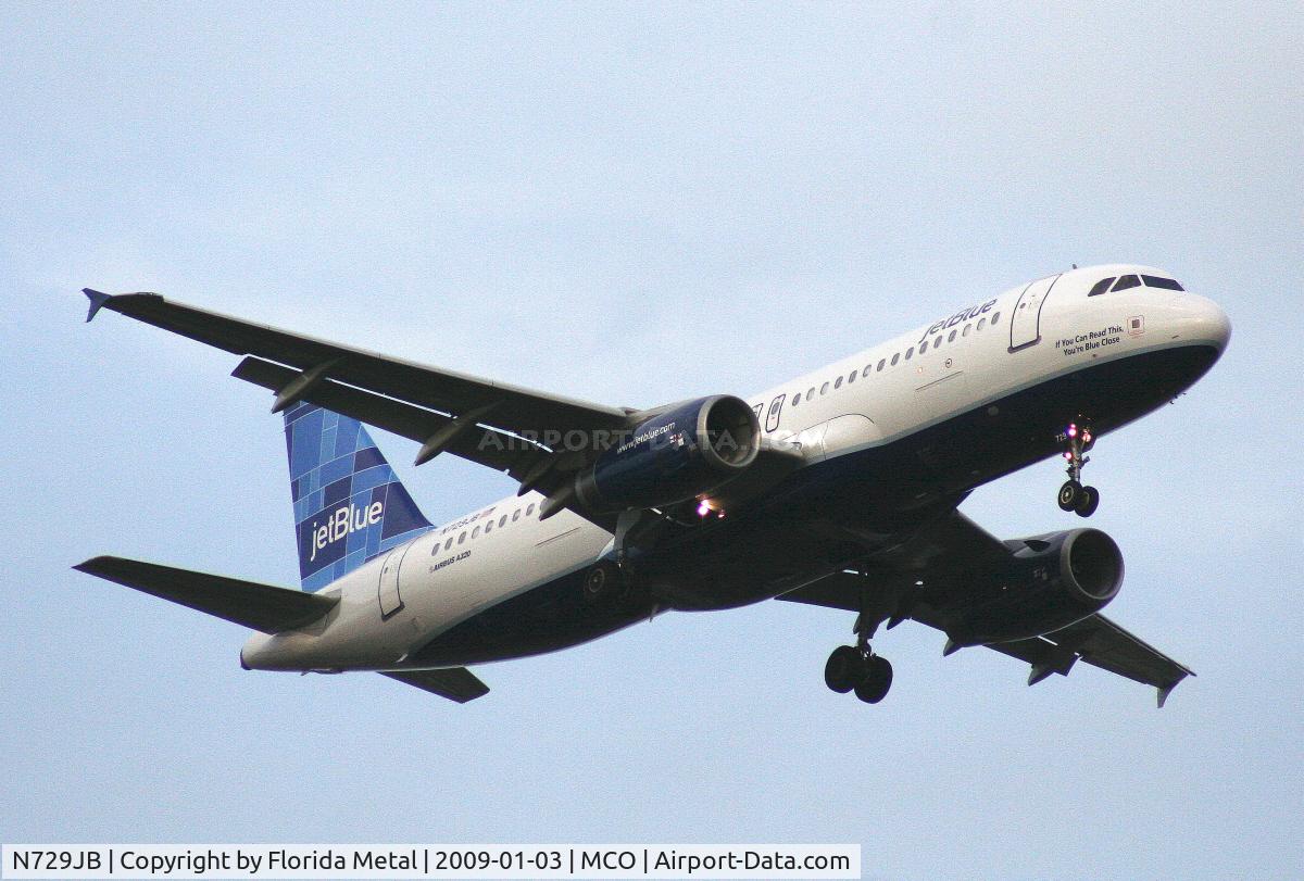 N729JB, 2008 Airbus A320-232 C/N 3572, Jet Blue A320