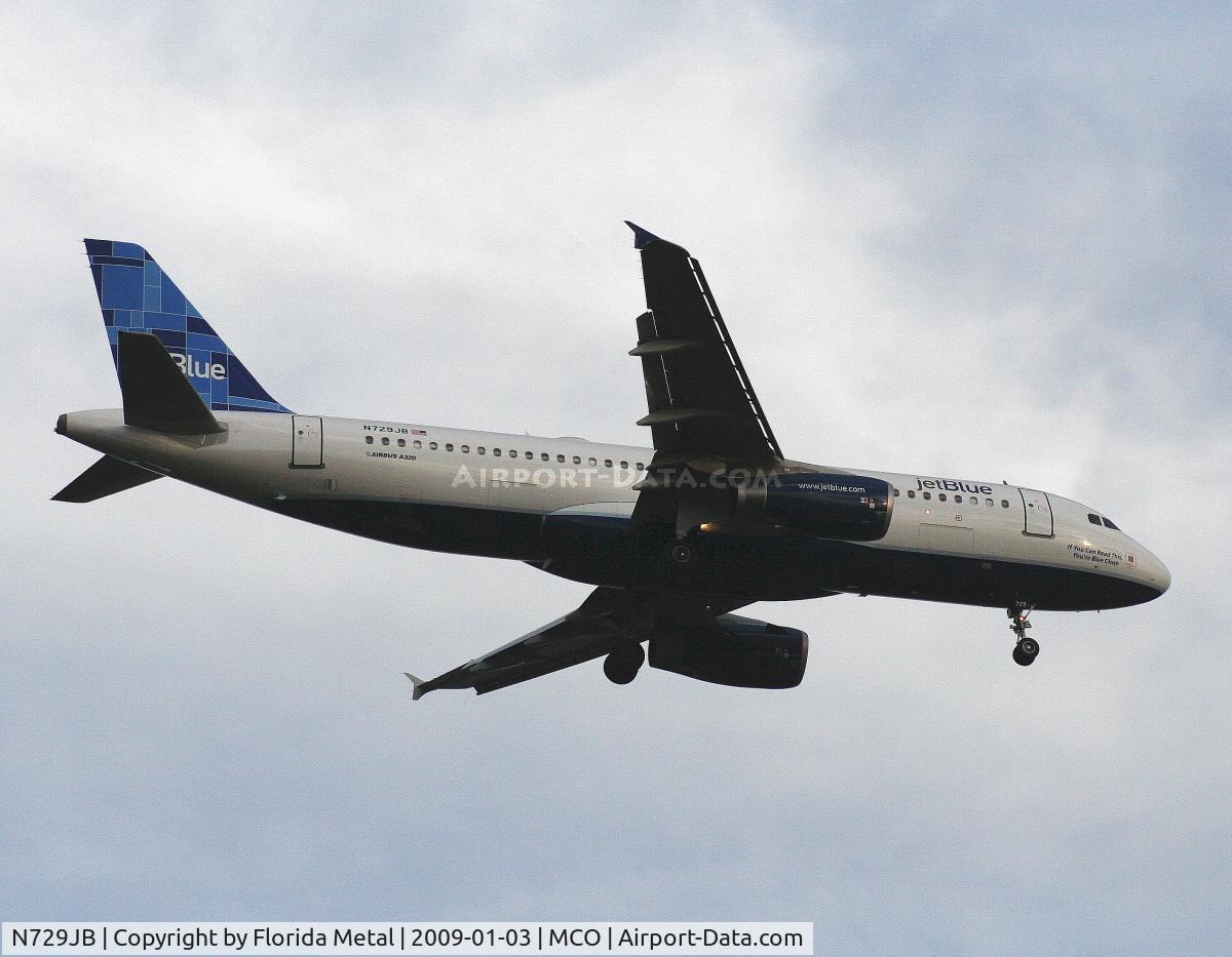 N729JB, 2008 Airbus A320-232 C/N 3572, Jet Blue A320