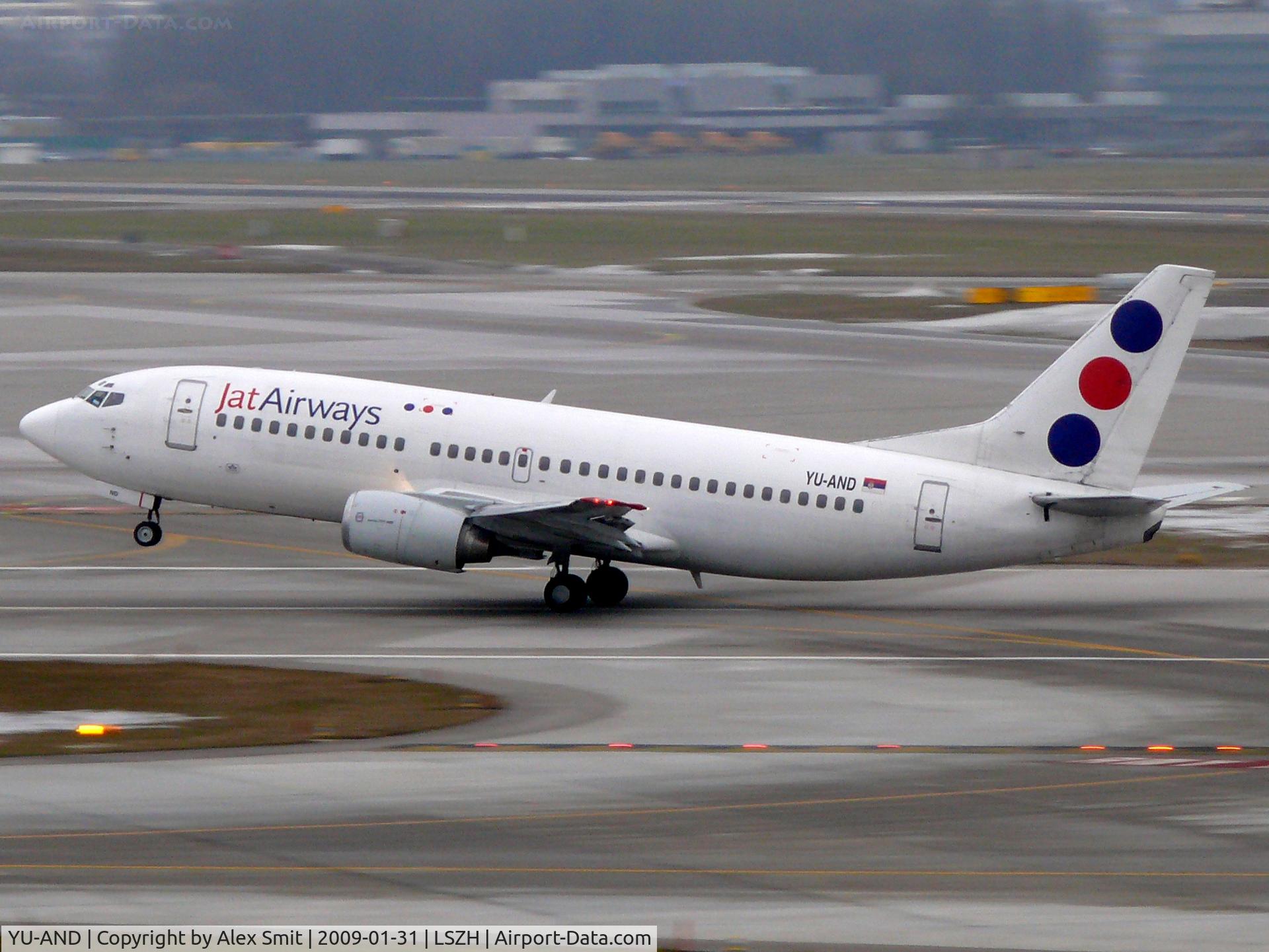 YU-AND, 1985 Boeing 737-3H9 C/N 23329/1134, Boeing B737-3H9 YU-AND JATAirways