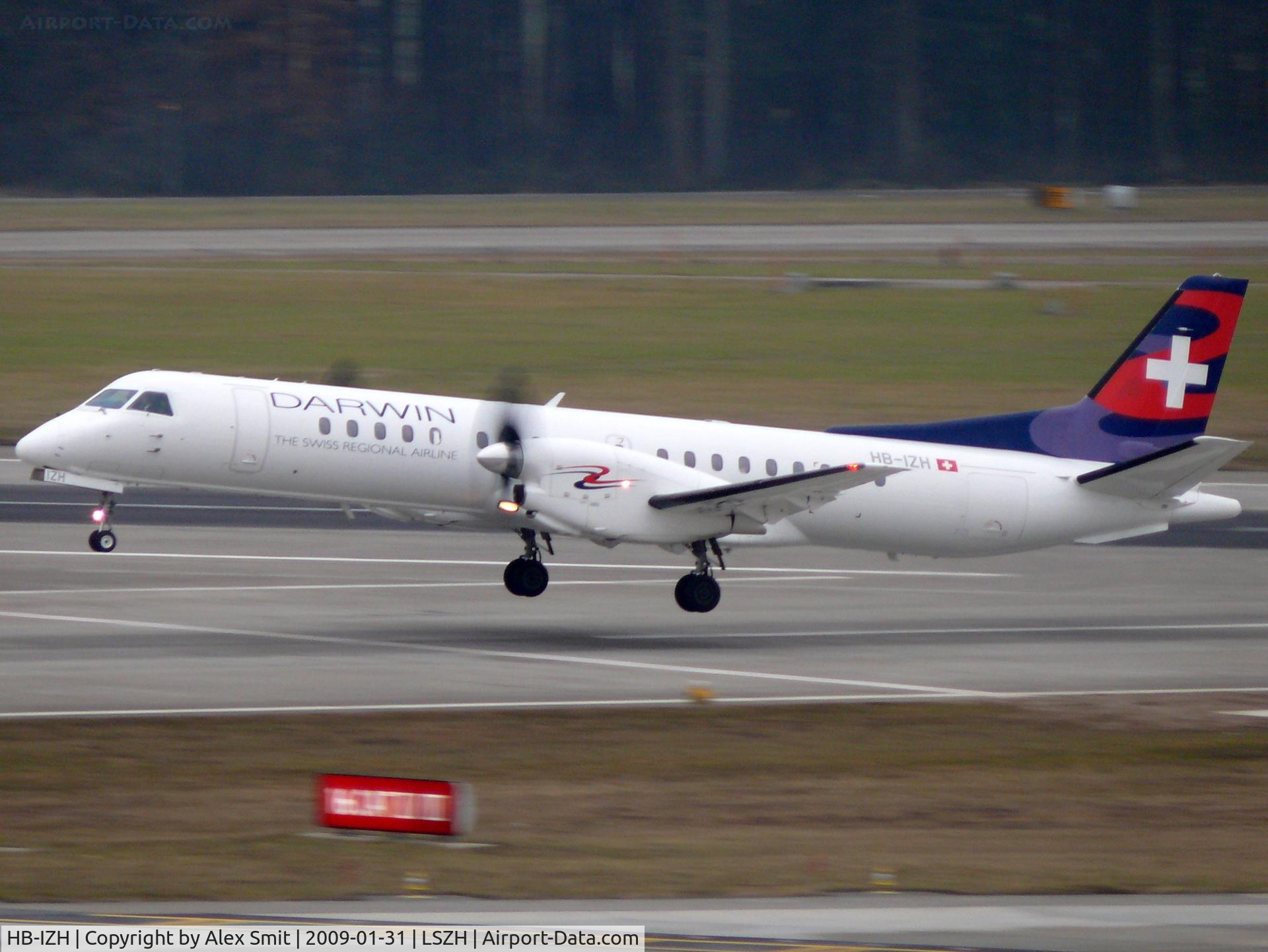 HB-IZH, 1994 Saab 2000 C/N 2000-011, Saab 2000 HB-IZH Darwin