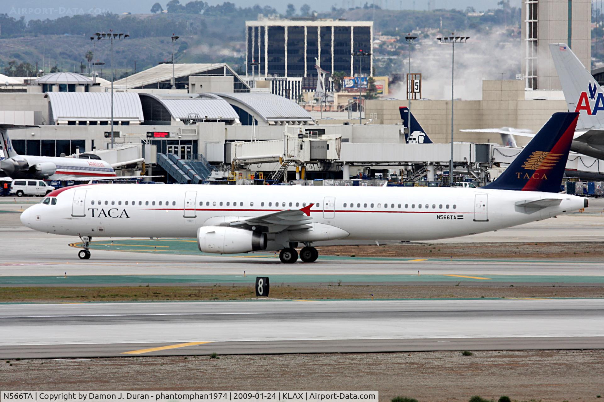 N566TA, 2005 Airbus A321-231 C/N 2553, Arrivial at LAX