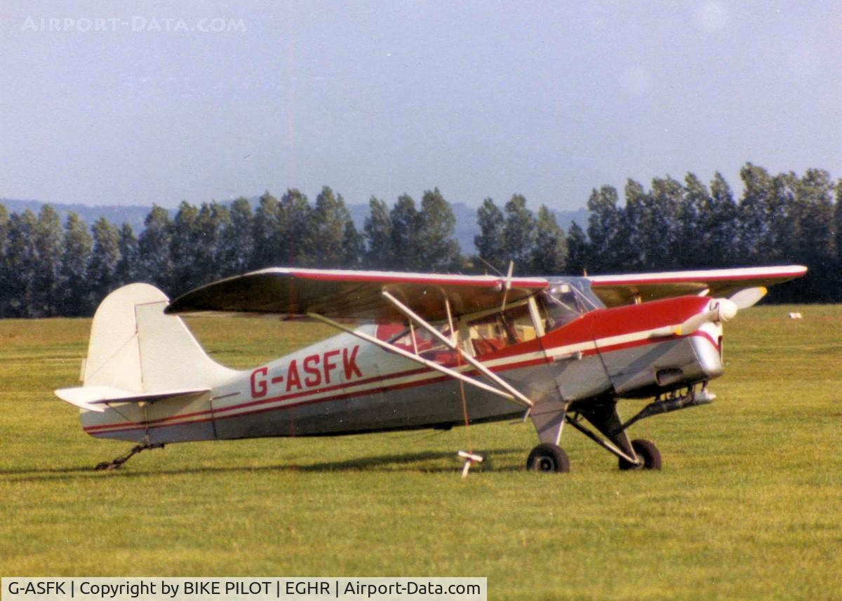 G-ASFK, 1963 Auster J-5G Cirrus Autocar C/N 3276, AUSTER AT GOODWOOD MID 80'S
