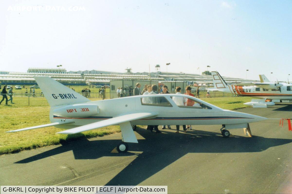 G-BKRL, Chichester-Miles Leopard C/N 001, SEEN AT FARNBOROUGH 1986