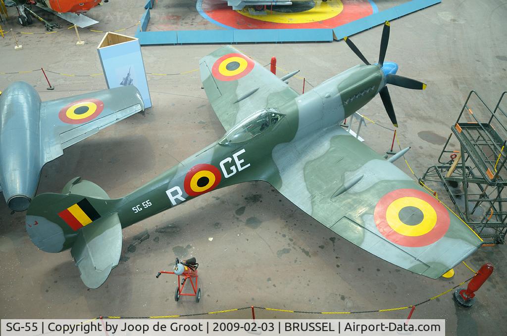 SG-55, 1948 Supermarine 379 Spitfire FR.14C C/N 6S/649170, 349 squadron markings in the Koninklijk Legermuseum