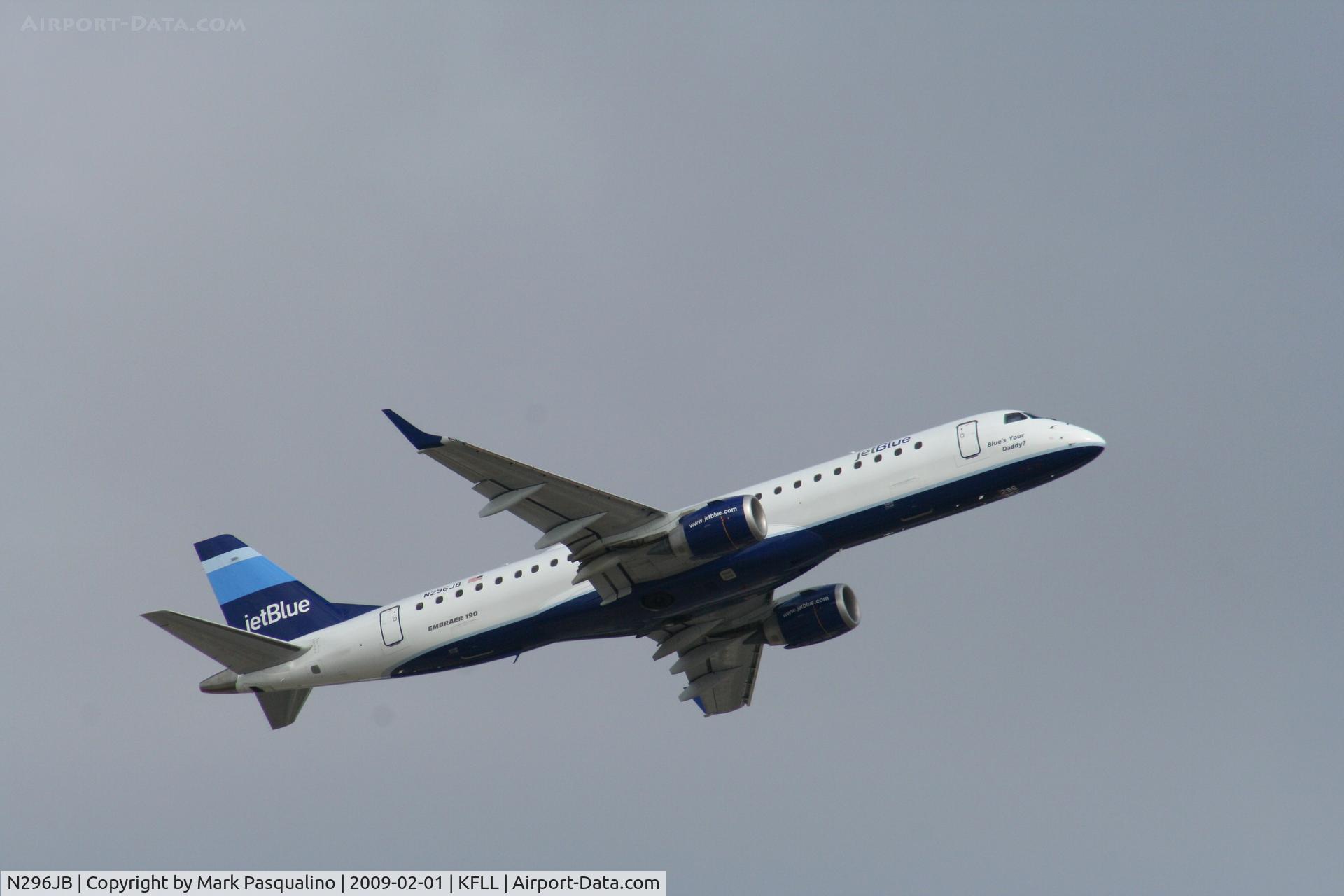 N296JB, Embraer ERJ-190-100 IGW 190AR C/N 19000219, ERJ 190-100 IGW