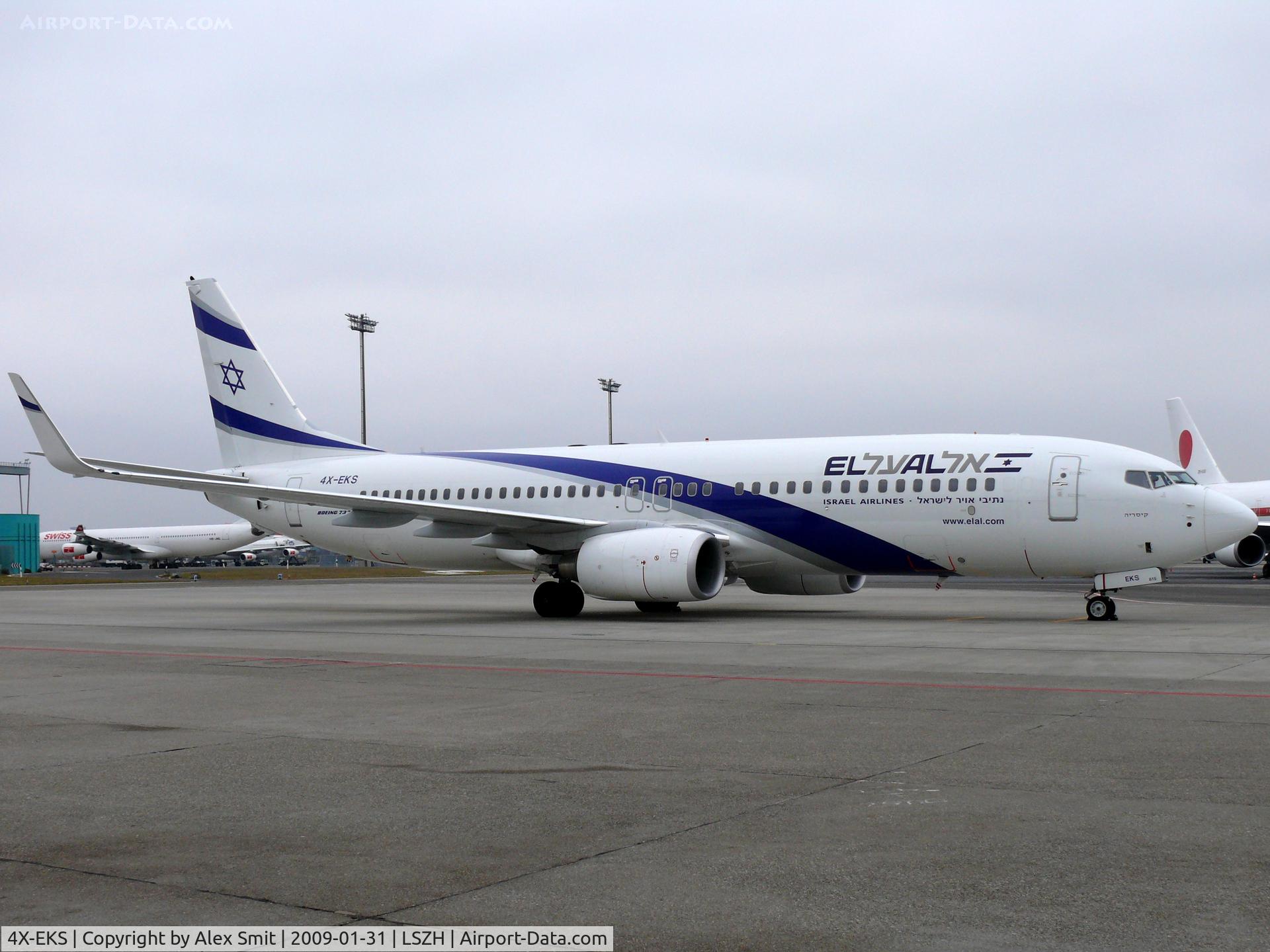 4X-EKS, 2008 Boeing 737-8HX C/N 36433, Boeing B737-8HX 4X-EKS El Al