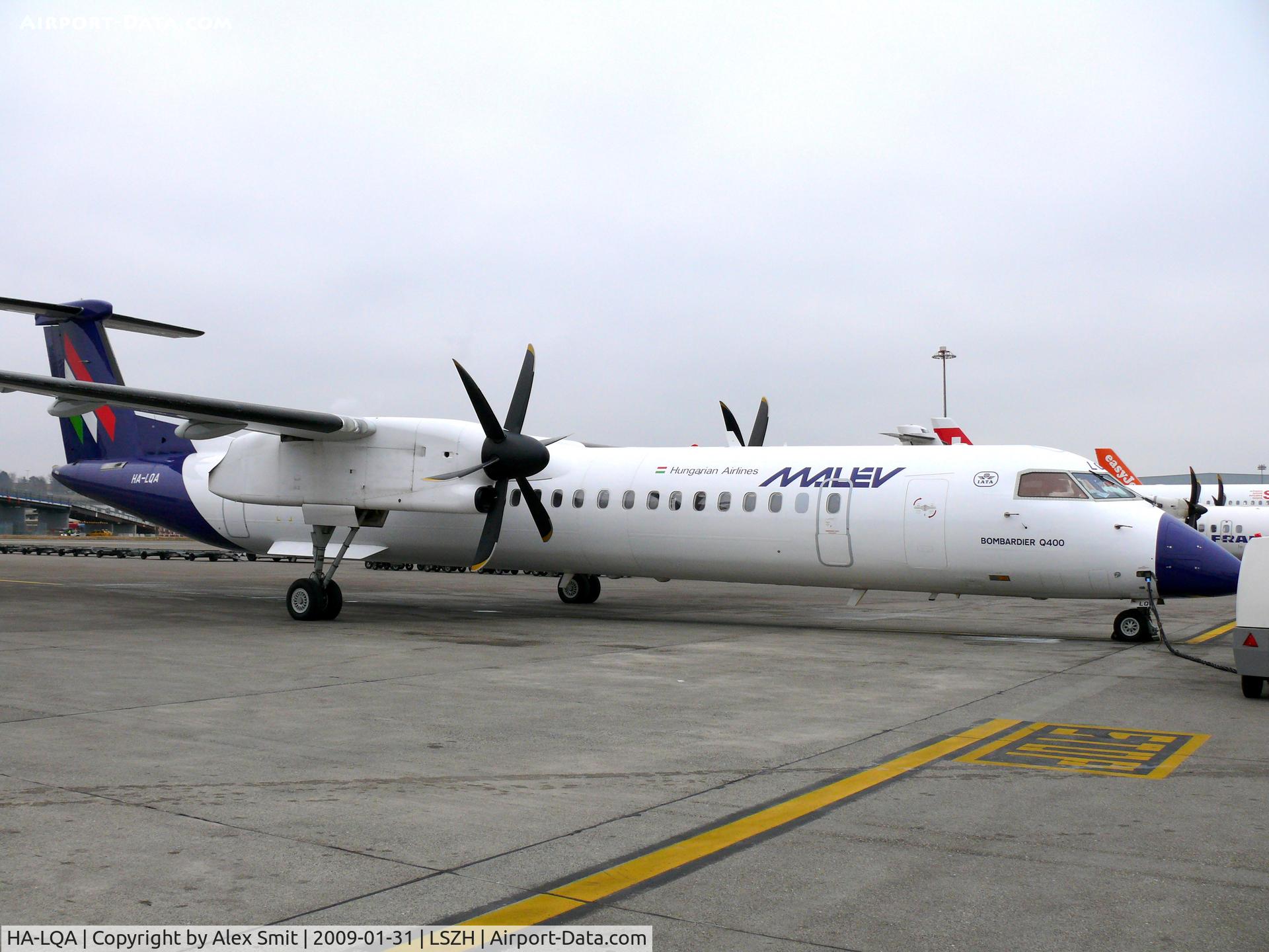 HA-LQA, 2001 De Havilland Canada DHC-8-402Q Dash 8 C/N 4062, De Havilland Canada DHC-8-402Q Dash 8 HA-LQA Malev