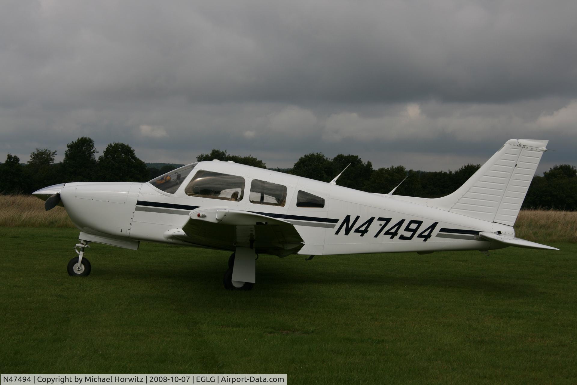 N47494, Piper PA-28R-201 Cherokee Arrow III C/N 28R-7737166, EGLG