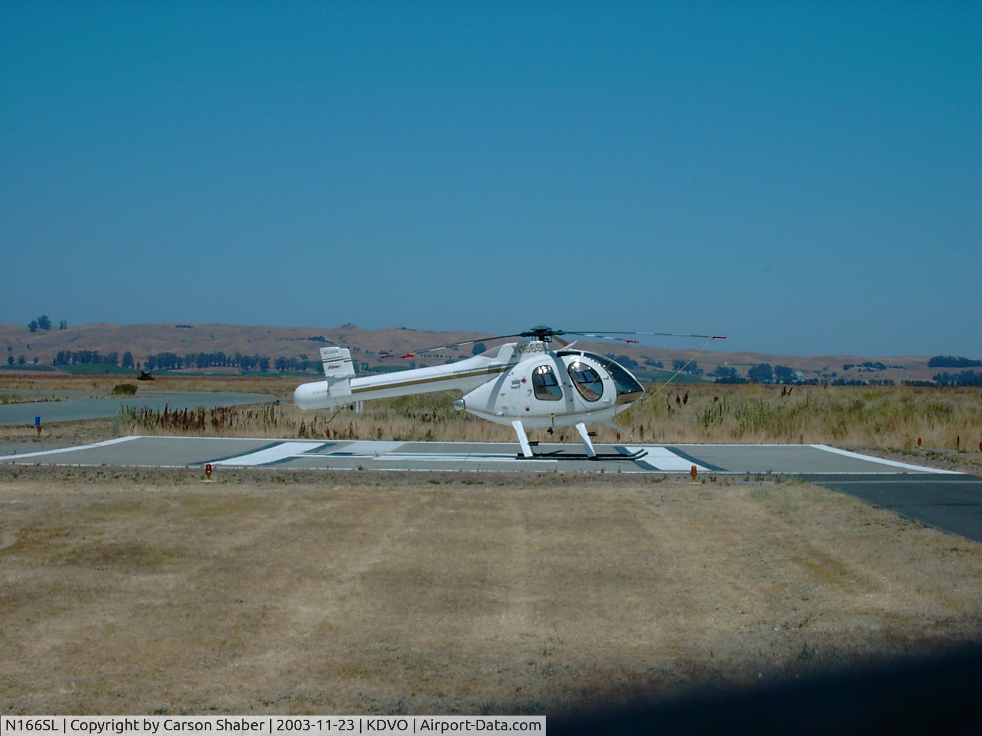 N166SL, 1993 McDonnell Douglas 500N C/N LN048, On ramp at Gnoss Field Airport
