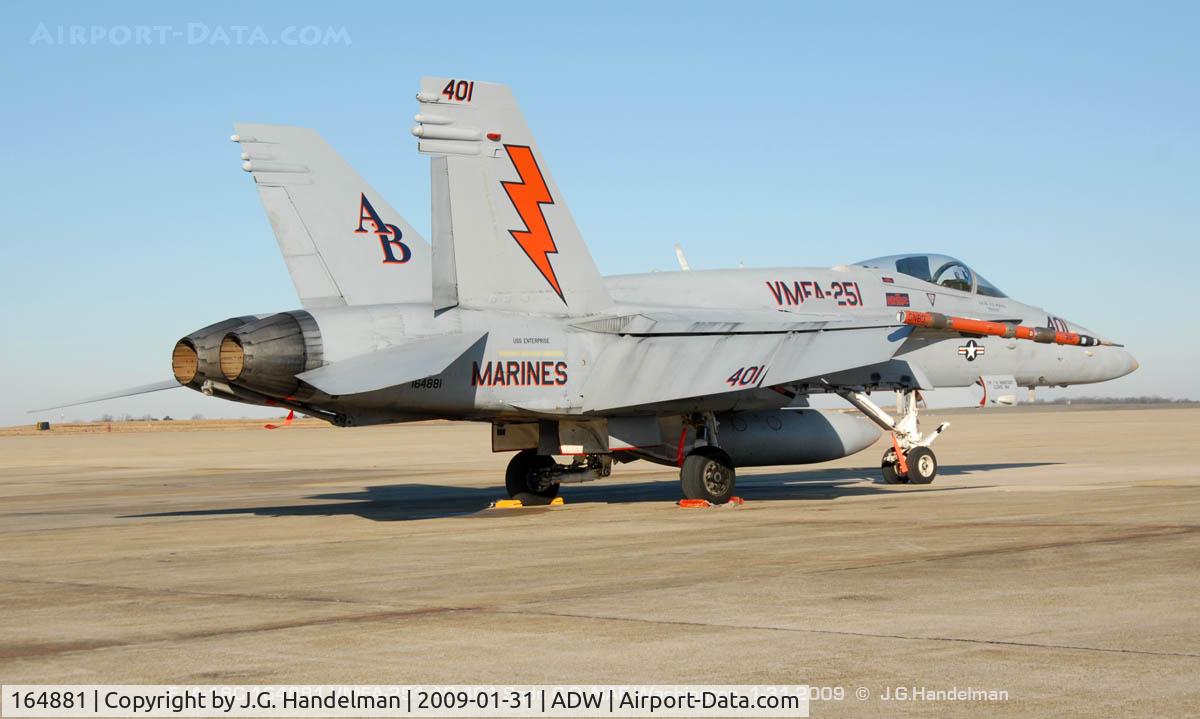 164881, McDonnell Douglas F/A-18C Hornet C/N 1213/C346, Marine Squadron C.O.