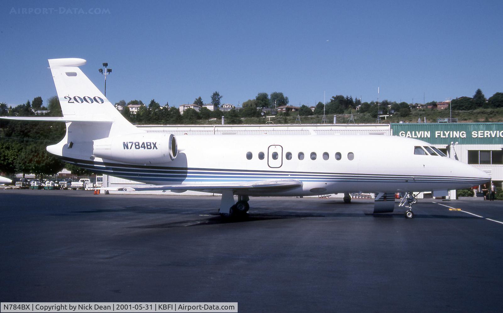 N784BX, 1998 Dassault Falcon 2000 C/N 56, KBFI