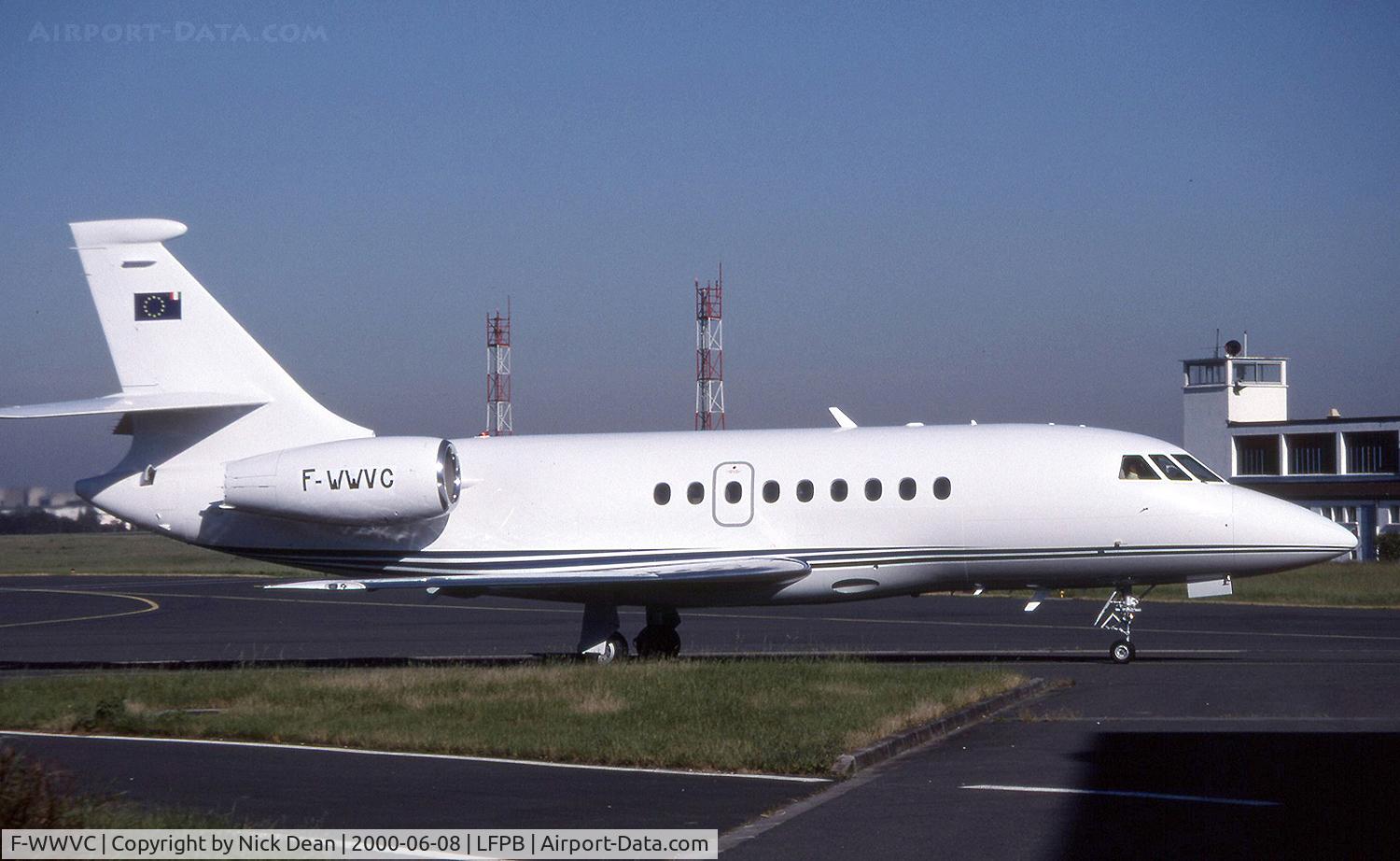 F-WWVC, 2000 Dassault Falcon 2000 C/N 108, Paris Le Bourget (Seen here with the test reg this airframe is currently registered I-FLYV) Selcal DH-AQ