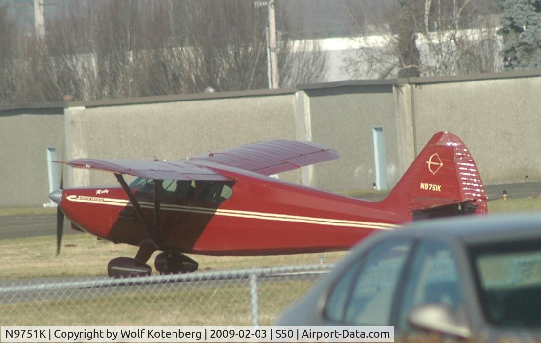 N9751K, 1947 Stinson 108-2 Voyager C/N 108-2751, preparing for t/o