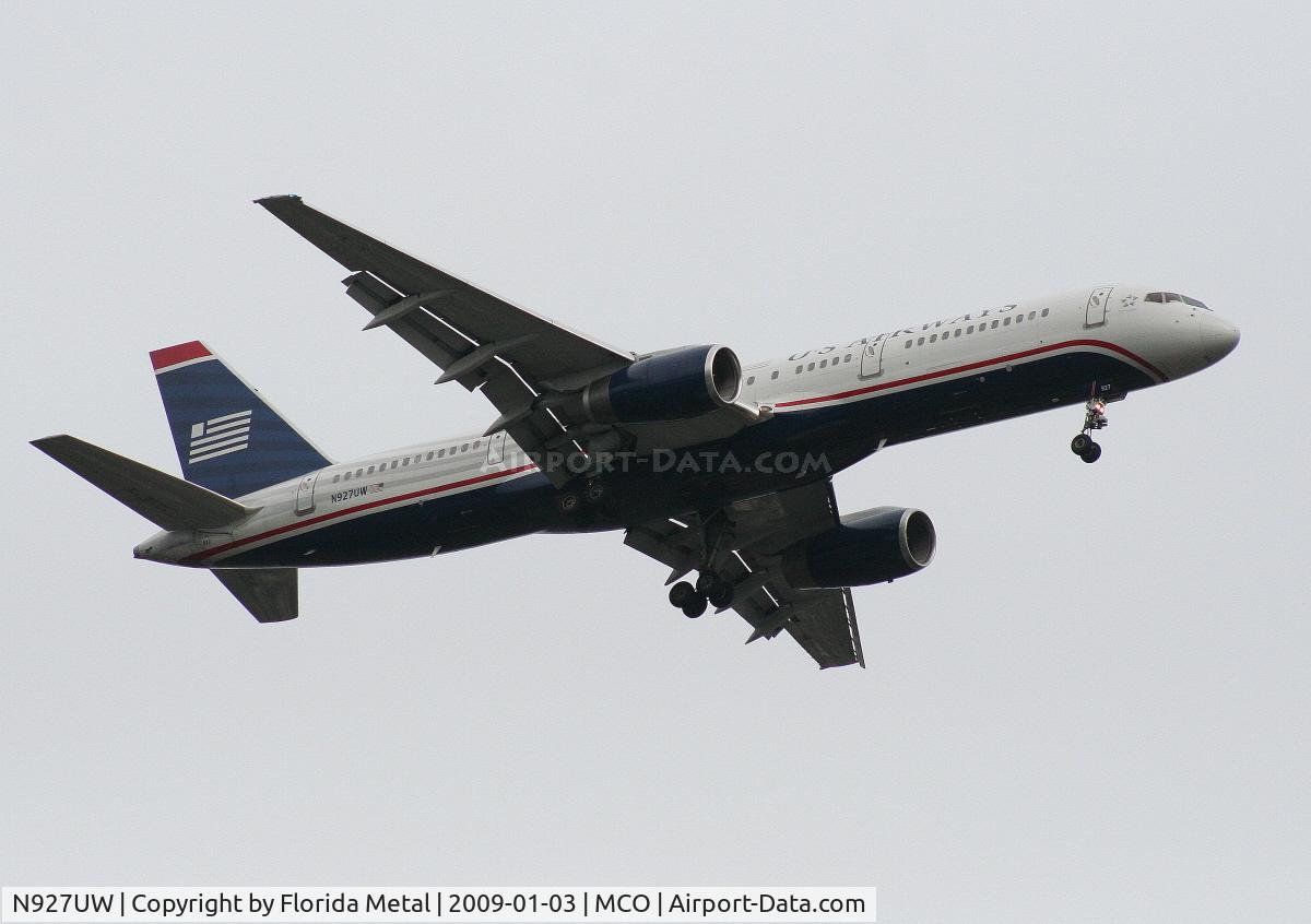 N927UW, 1993 Boeing 757-2B7 C/N 27123, US Airways 757-200