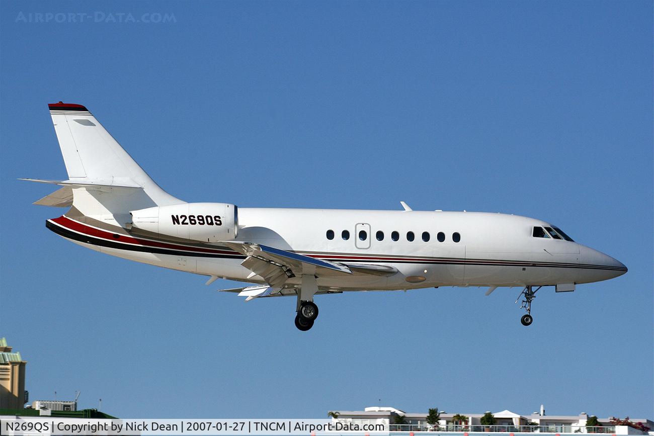 N269QS, 2002 Dassault Falcon 2000 C/N 169, TNCM