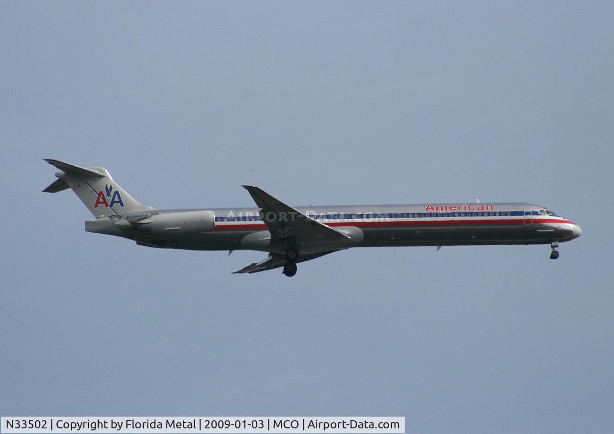 N33502, 1989 McDonnell Douglas MD-82 (DC-9-82) C/N 49739, American MD-82