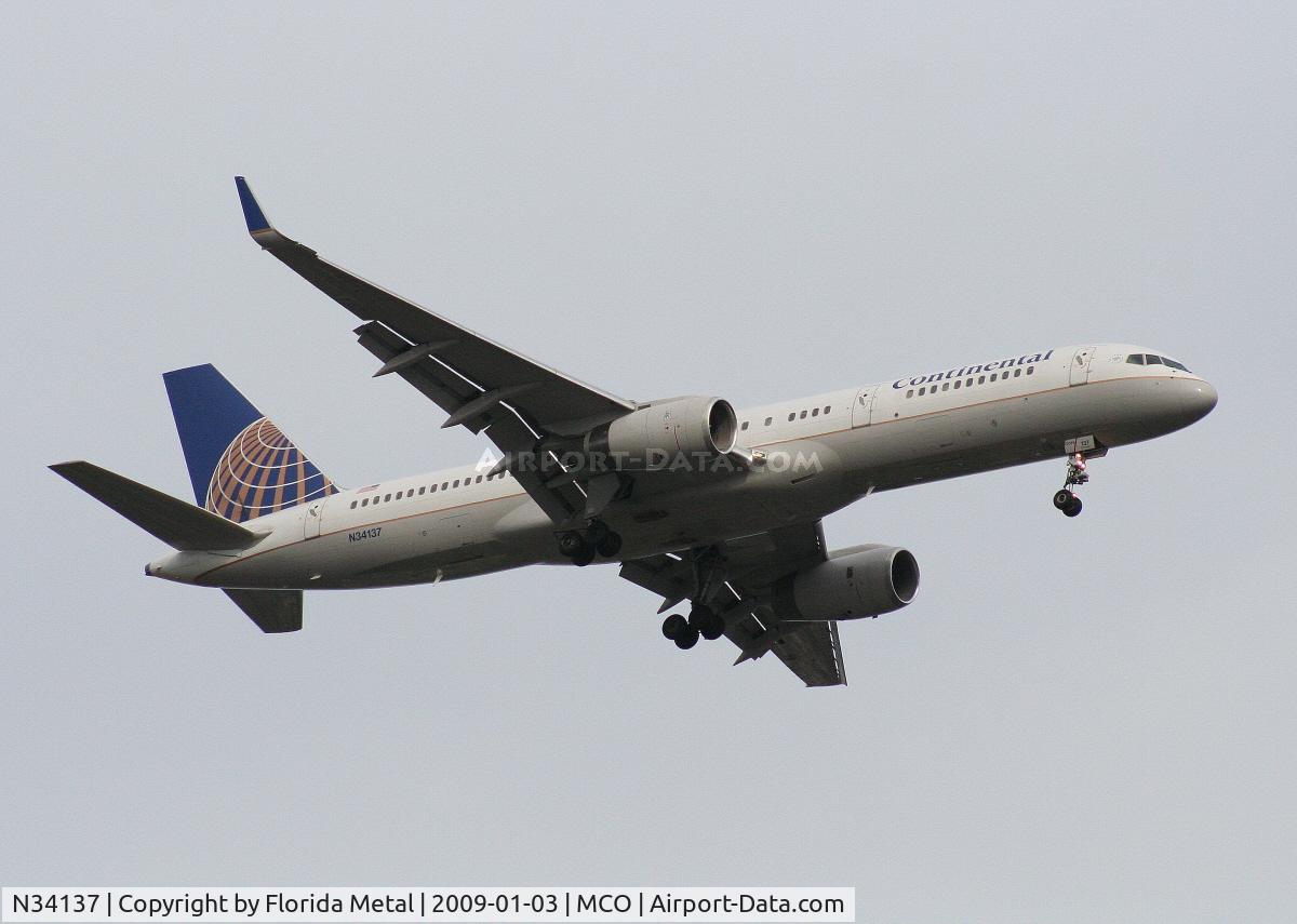 N34137, 1999 Boeing 757-224 C/N 30229, Continental 757-200