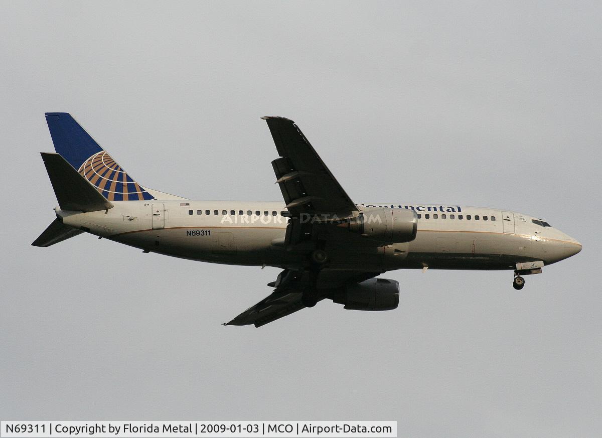 N69311, 1985 Boeing 737-3TO C/N 23362, Continental 737-300