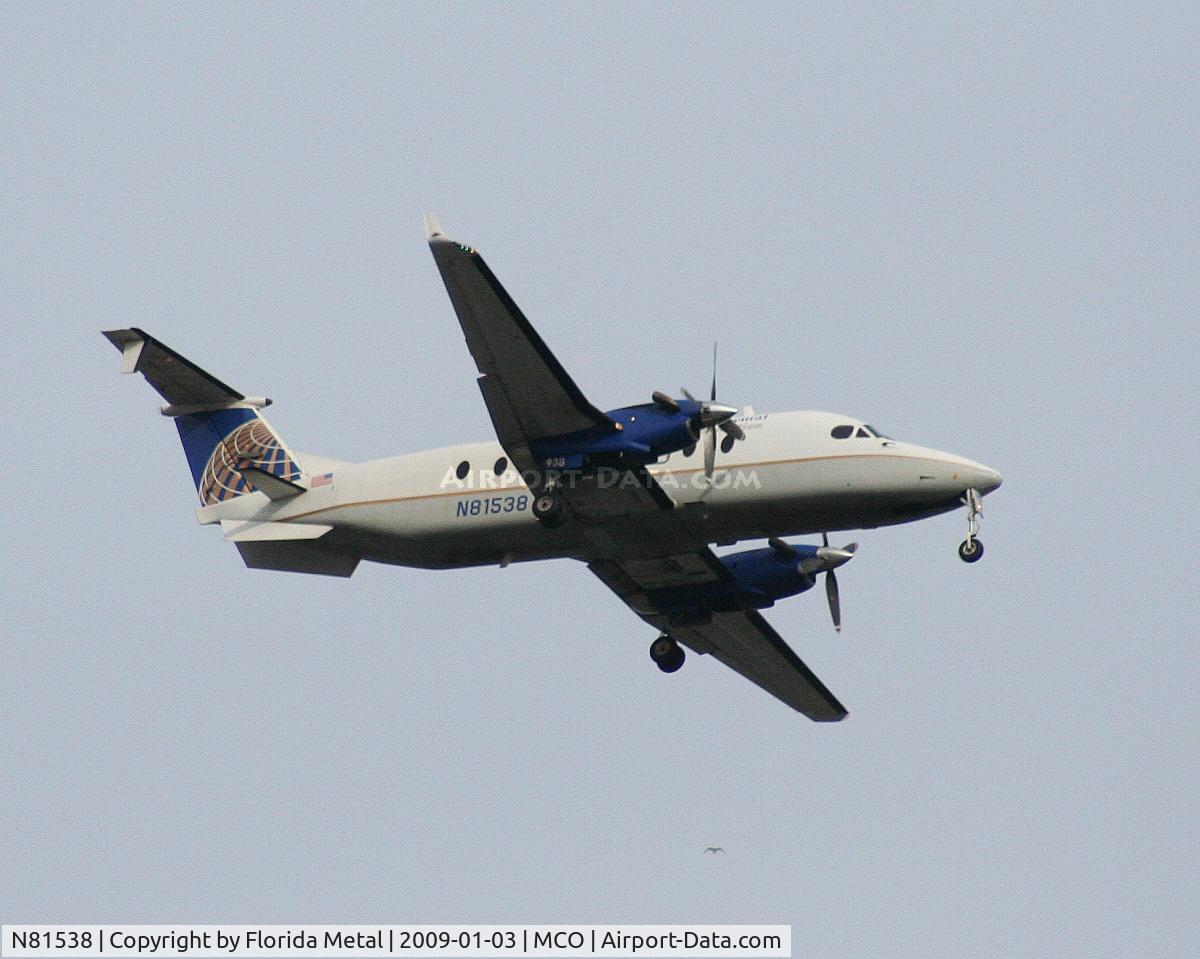 N81538, 1996 Beech 1900D C/N UE-199, Continental Connection B1900D