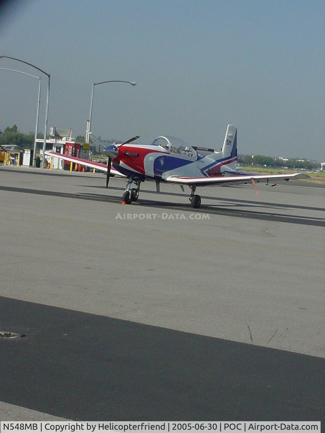 N548MB, 1988 Pilatus PC-7 C/N 548, Mike Brown's Pilatus parked in transient at Brackett