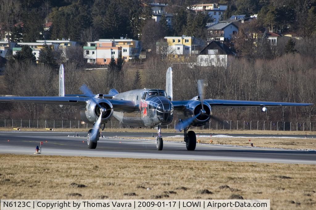 N6123C, 1945 North American B-25J-30-NC Mitchell Mitchell C/N 108-47647, Flying Bulls North American B-25J Mitchell