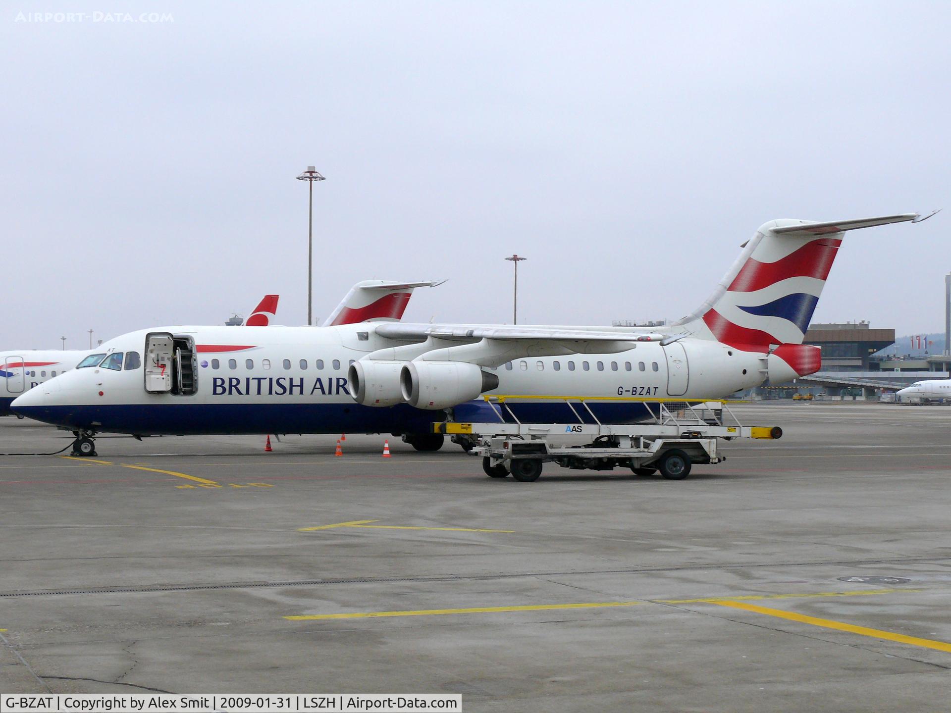 G-BZAT, 1997 British Aerospace Avro 146-RJ100 C/N E3320, British Aerospace BAe146-300/RJ100 G-BZAT British Airways