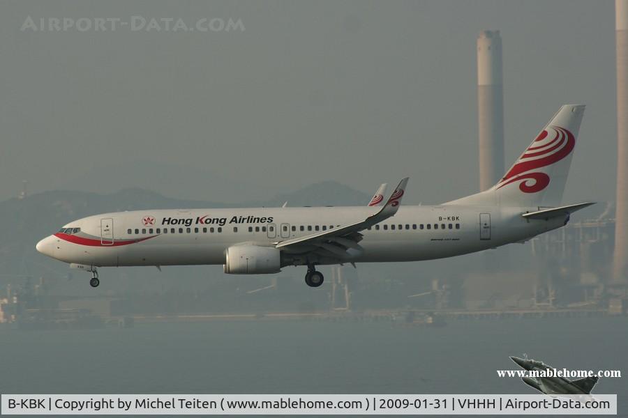 B-KBK, 2007 Boeing 737-84P C/N 35072, Hong Kong Airlines