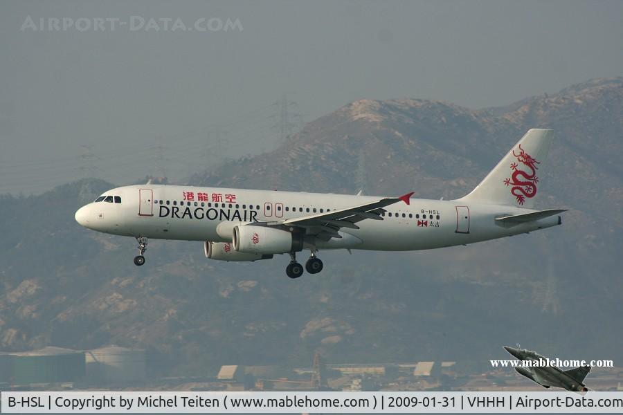 B-HSL, 2004 Airbus A320-232 C/N 2229, Dragonair