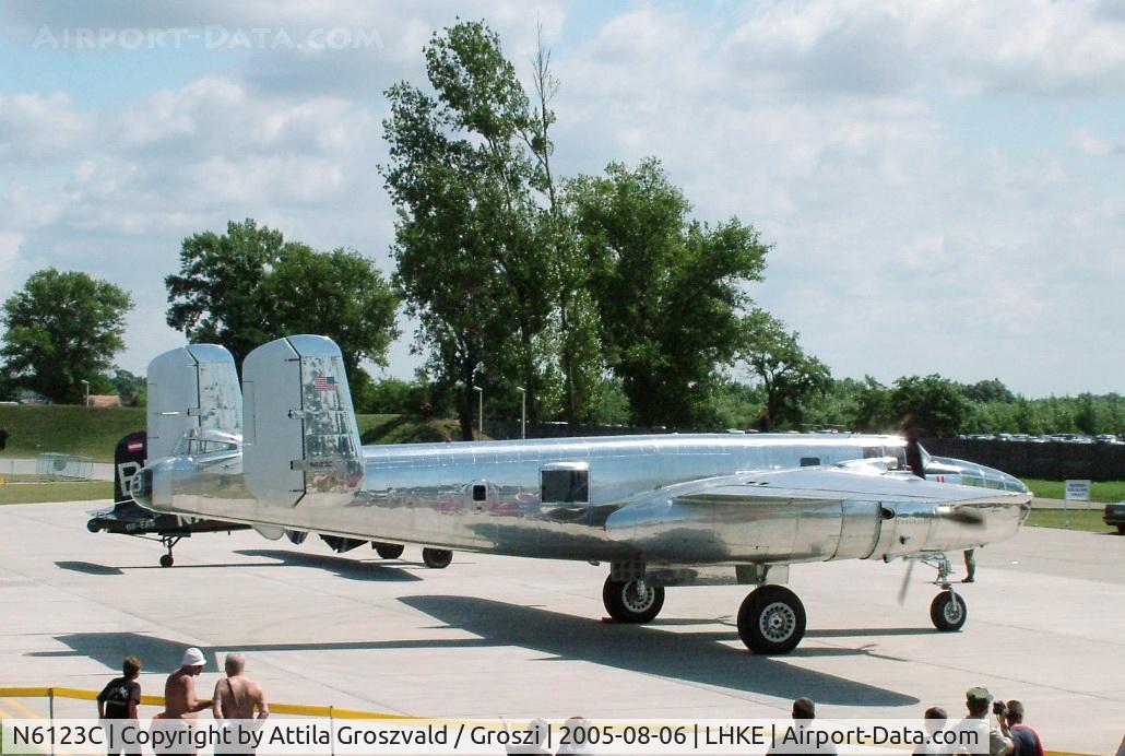N6123C, 1945 North American B-25J-30-NC Mitchell Mitchell C/N 108-47647, Kecskemét, Hungarian Air-Forces Base / LHKE / Hungary - Airshow '2005
