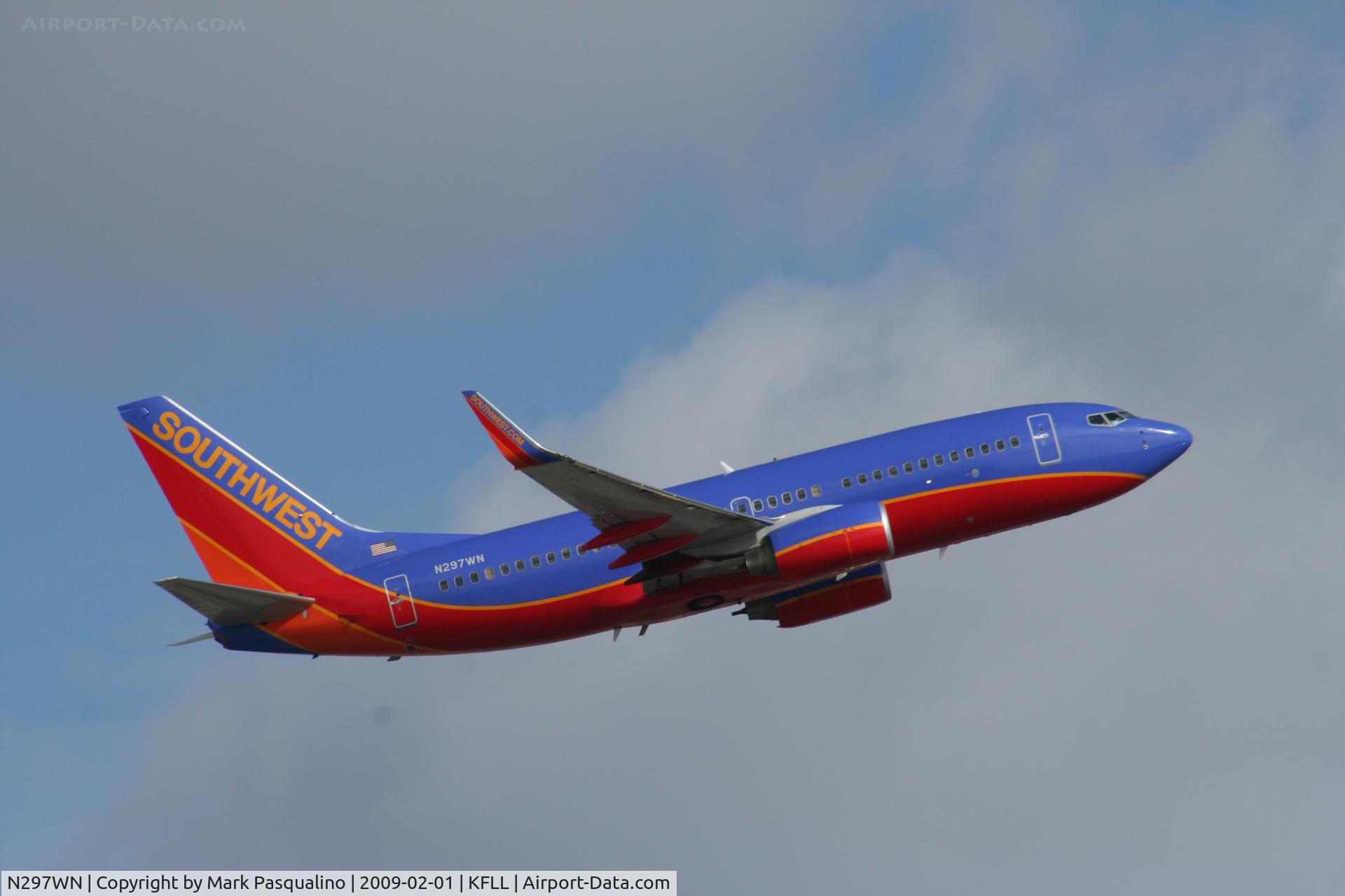 N297WN, 2007 Boeing 737-7H4 C/N 32542, Boeing 737-700