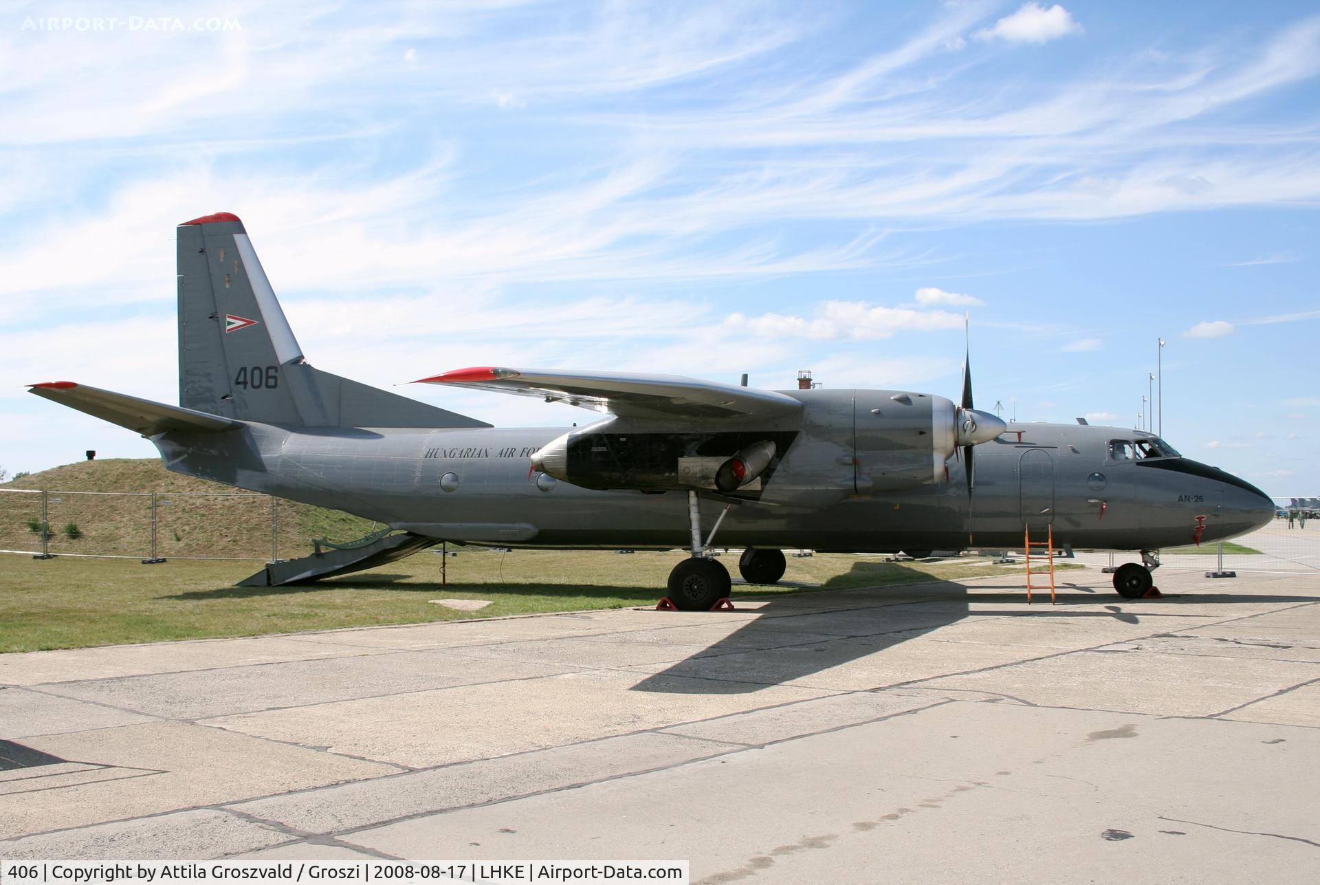 406, 1975 Antonov An-26 C/N 3767, Kecskemét, Hungarian Air-Forces Base / LHKE / Hungary - Airshow '2008