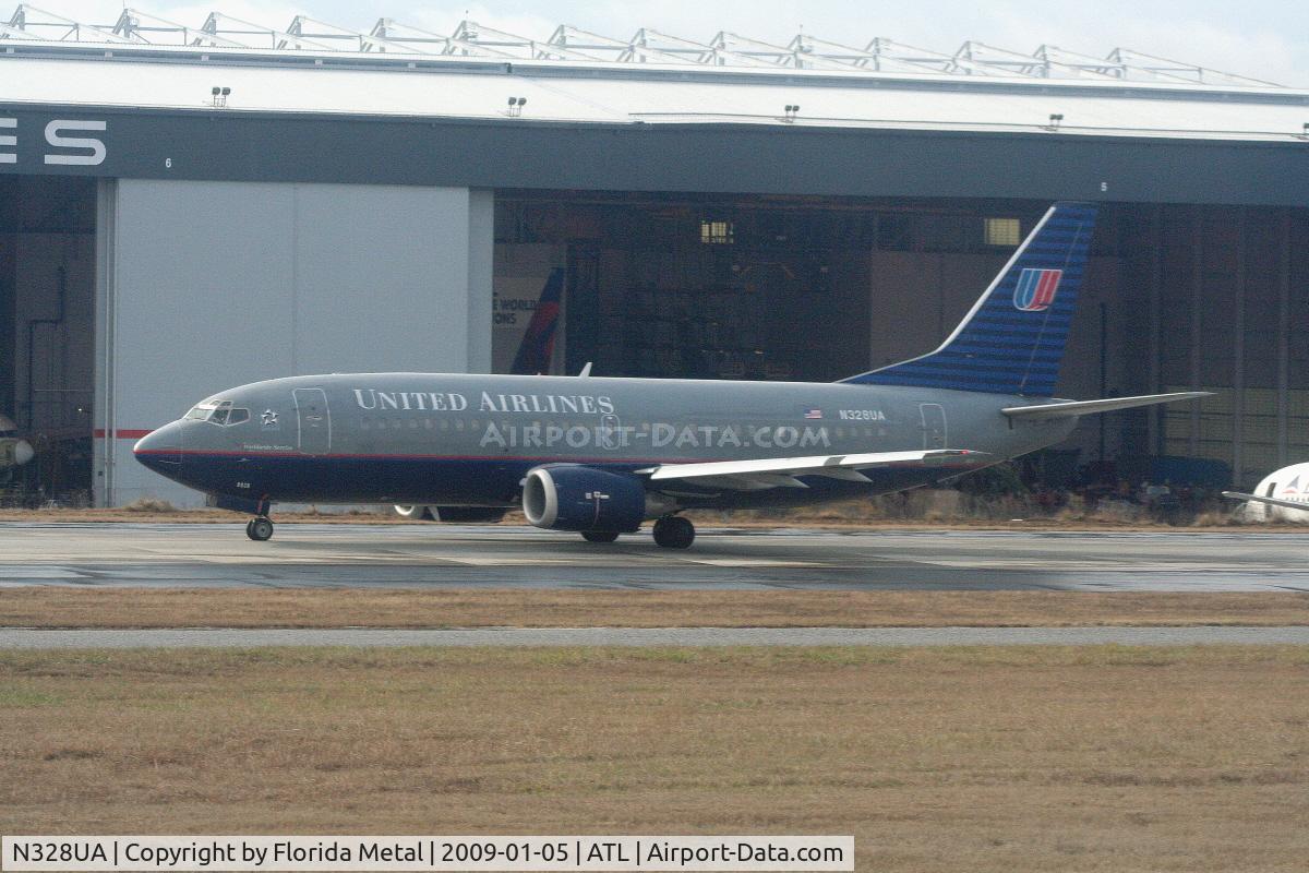 N328UA, 1988 Boeing 737-322 C/N 24148, United 737-300