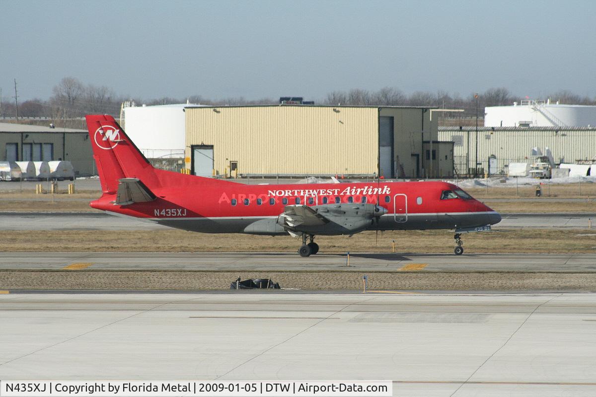 N435XJ, 1998 Saab 340B C/N 340B-435, Mesaba Saab 340