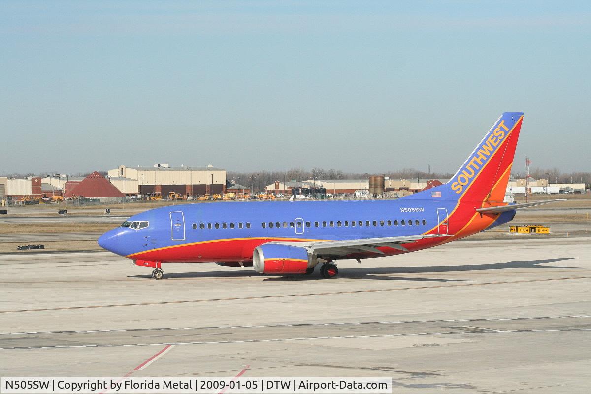 N505SW, 1990 Boeing 737-5H4 C/N 24182, Southwest 737-500