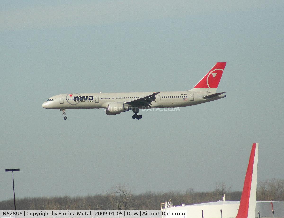 N528US, 1987 Boeing 757-251 C/N 23843, Northwest 757-200