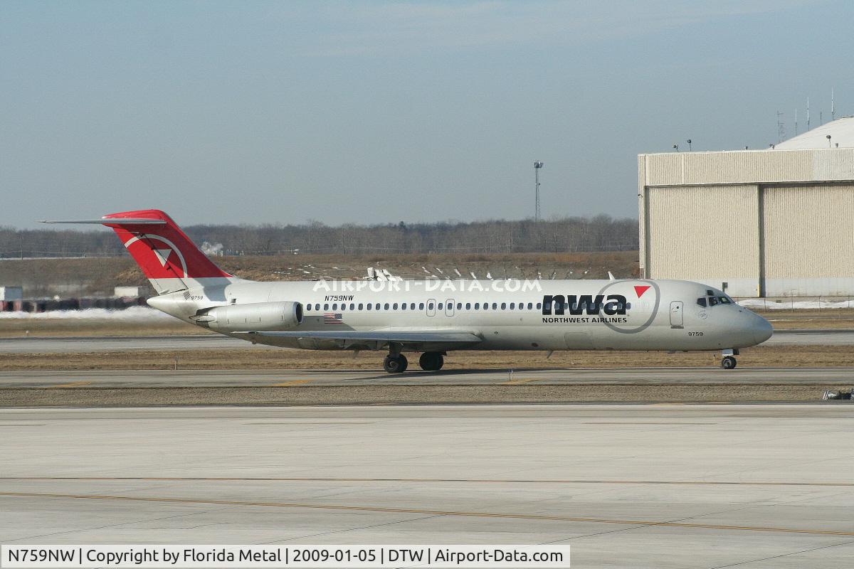 N759NW, 1968 Douglas DC-9-41 C/N 47287, Northwest DC-9-41