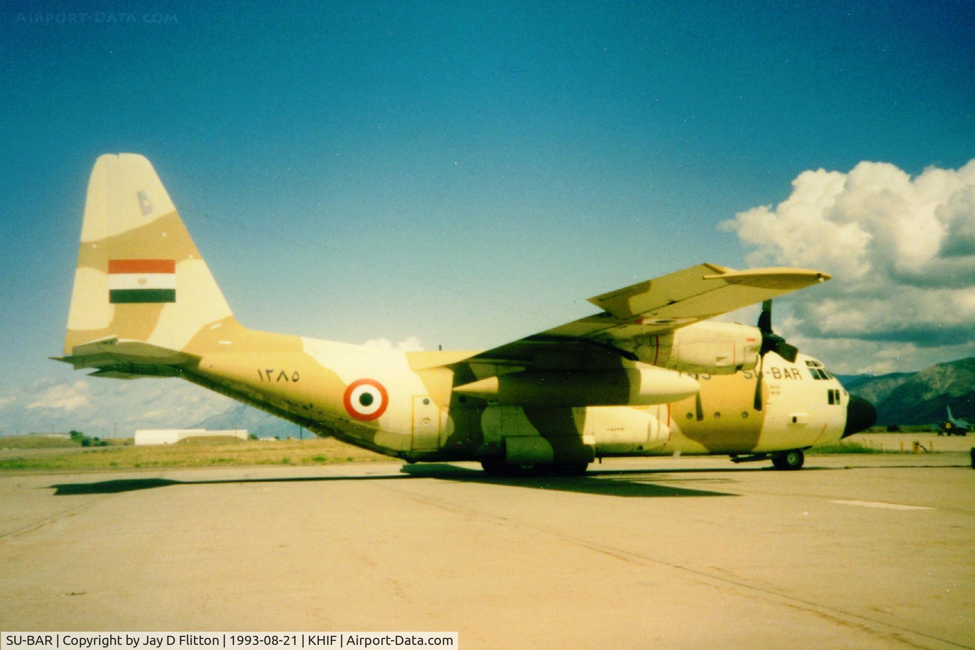 SU-BAR, 1978 Lockheed C-130H Hercules C/N 382-4807, Egyptan Air Force C-130 on a rare visit to Hill AFB.