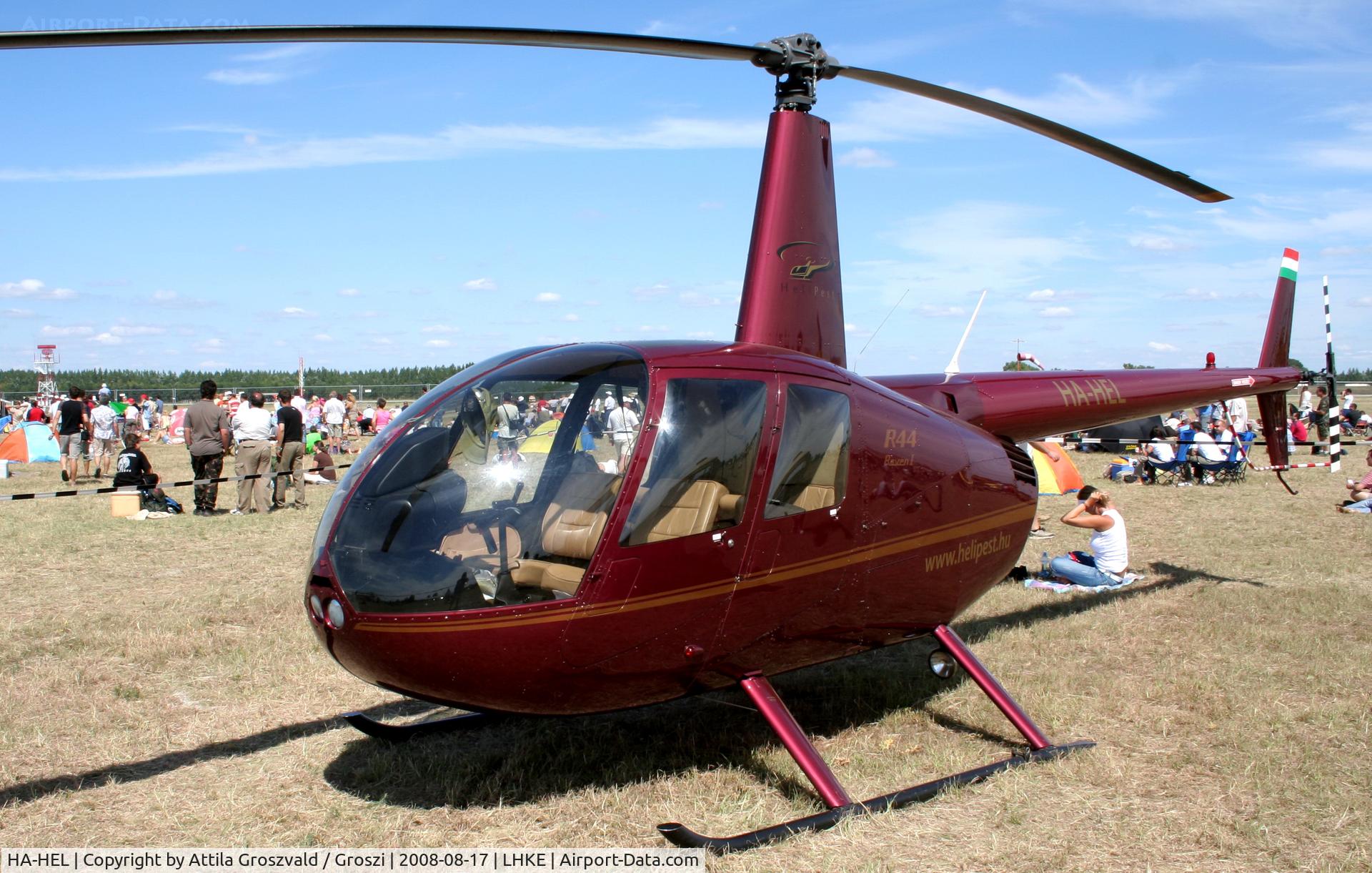 HA-HEL, 2003 Robinson R44 C/N 1343, Kecskemét, Hungarian Air-Forces Base / LHKE / Hungary - Airshow '2008