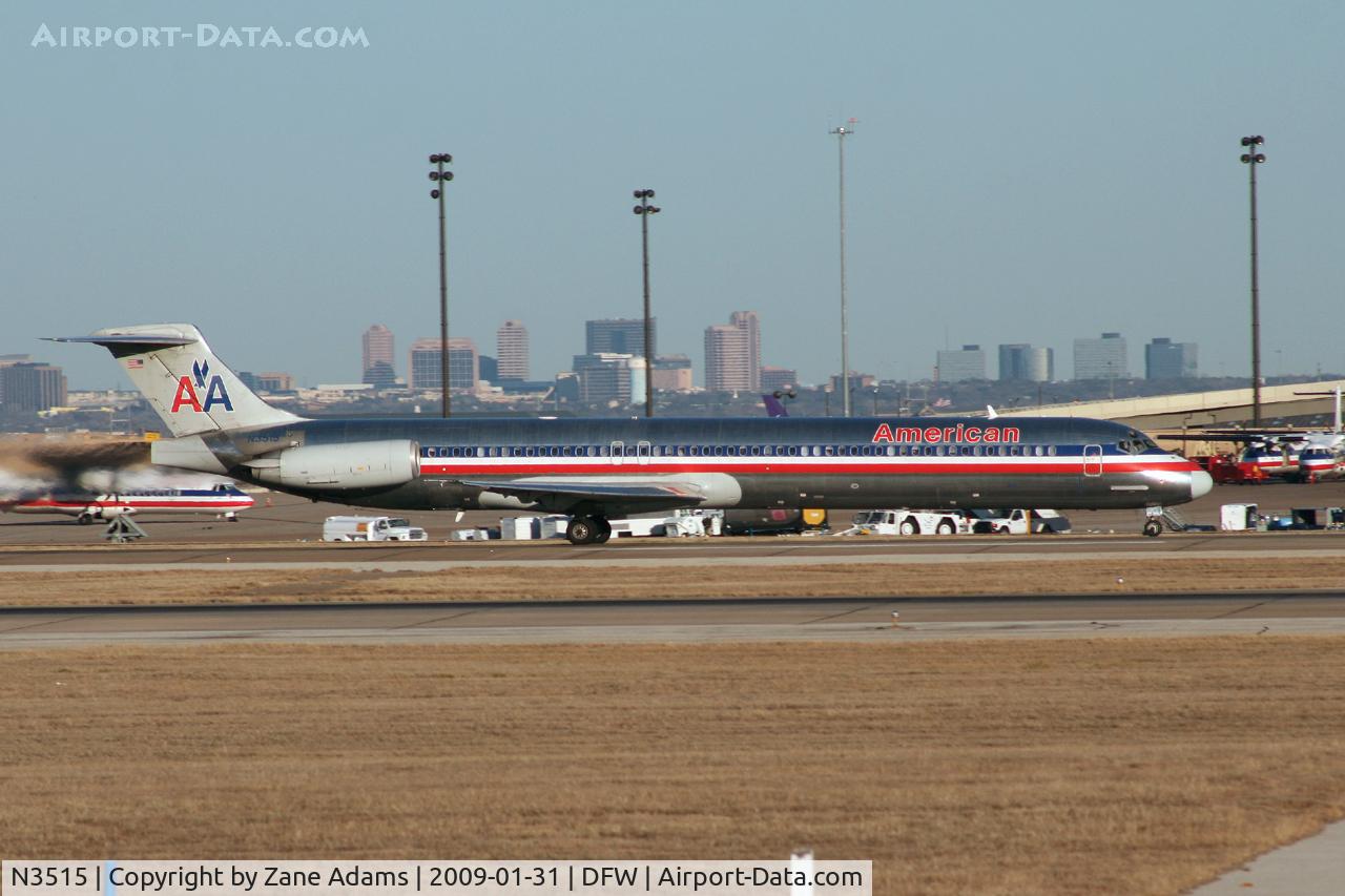 N3515, 1990 McDonnell Douglas MD-82 (DC-9-82) C/N 49892, American Airlines MD-80 at DFW