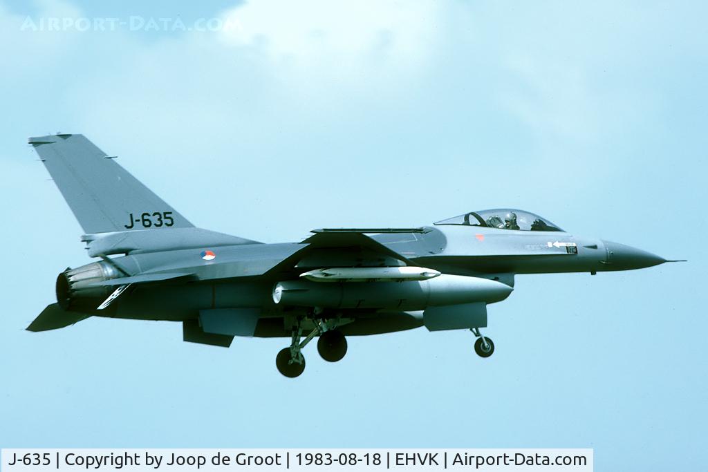 J-635, 1980 Fokker F-16AM Fighting Falcon C/N 6D-67, A visit to Volkel resulted in quite a few brand new F-16's and some good old Starfighters.